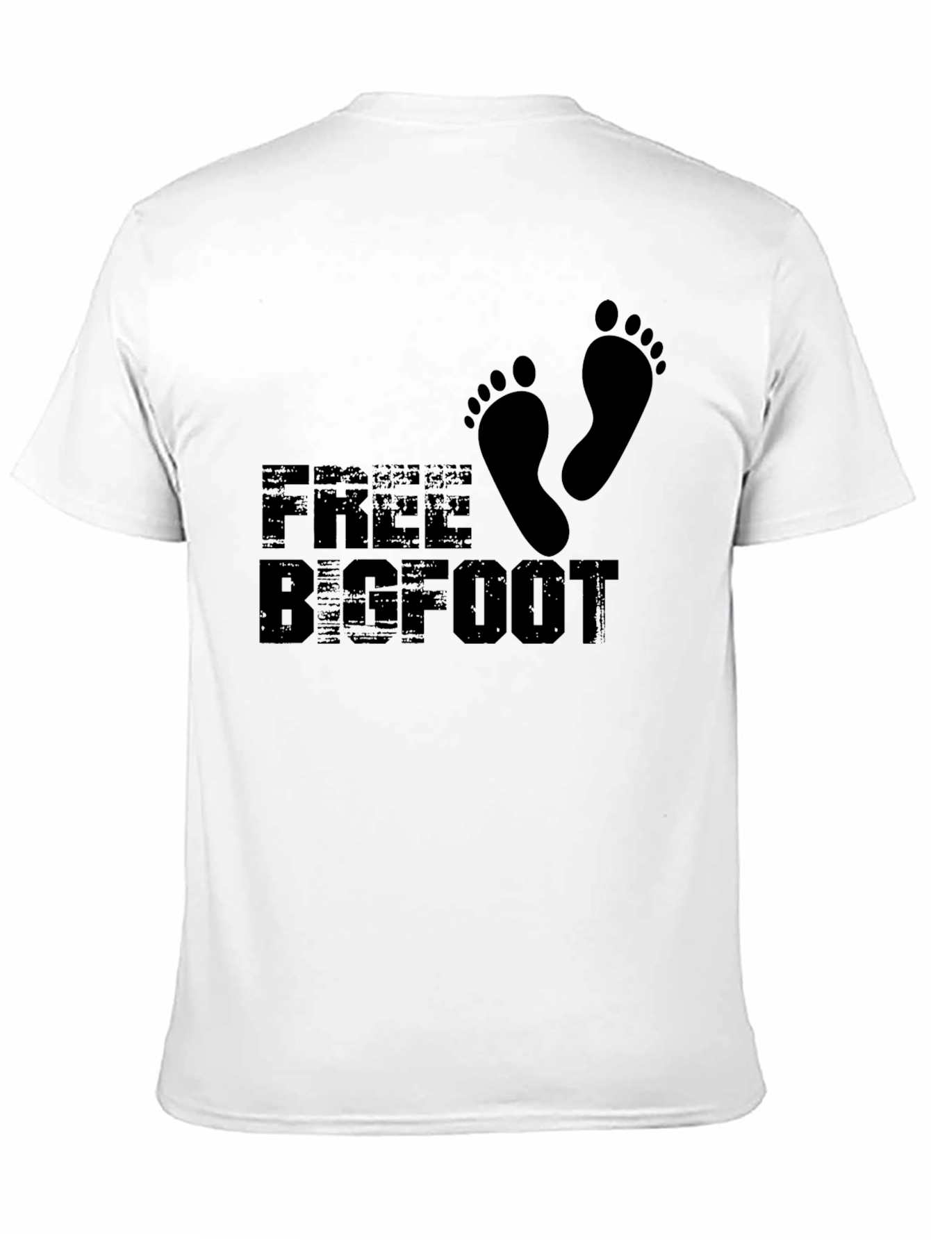 Black Free Bigfoot Graphic Tee - Black Short Sleeve T-Shirt view 11