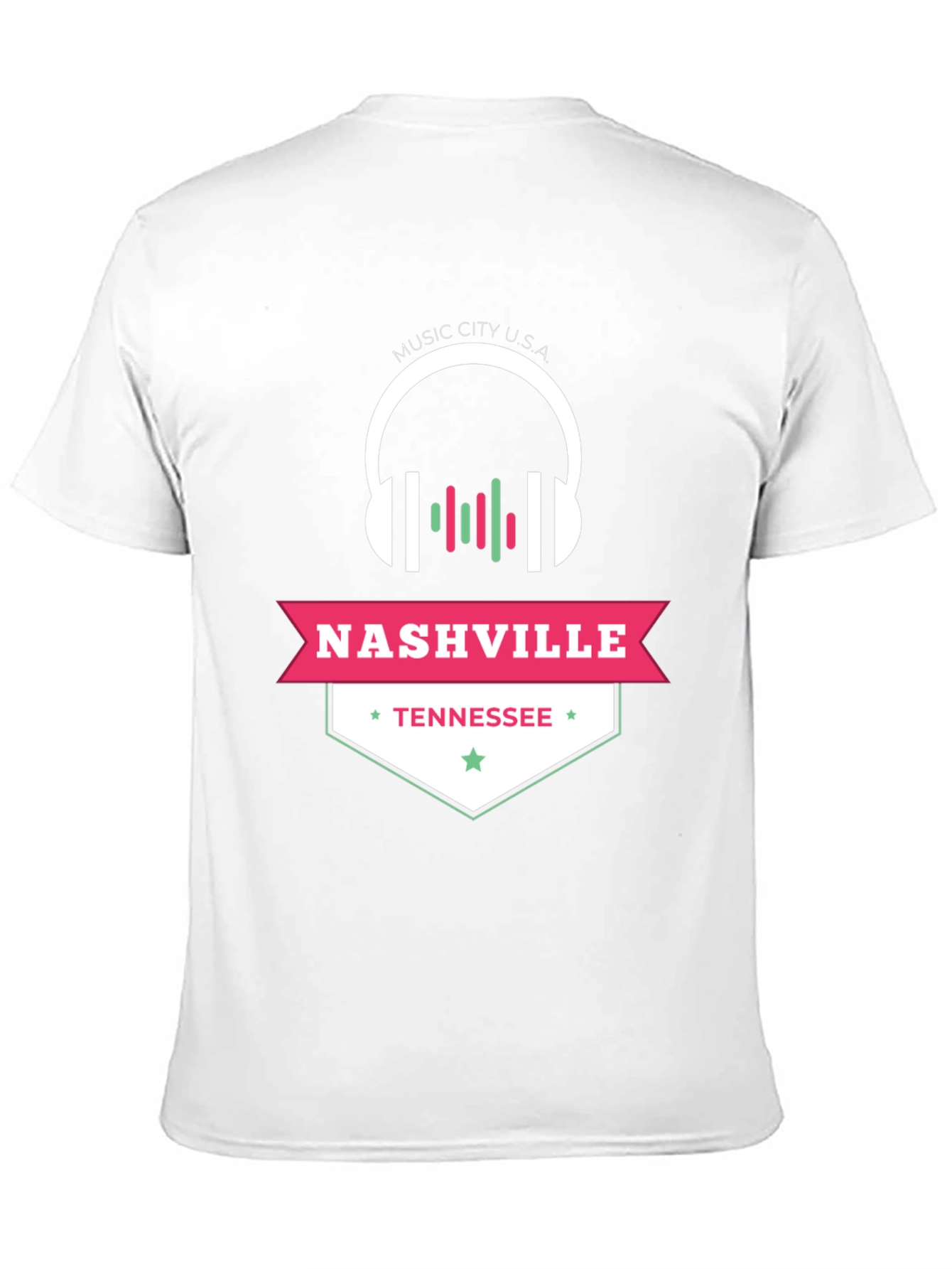 Black Nashville Tennessee Music City USA Graphic Tee view 11