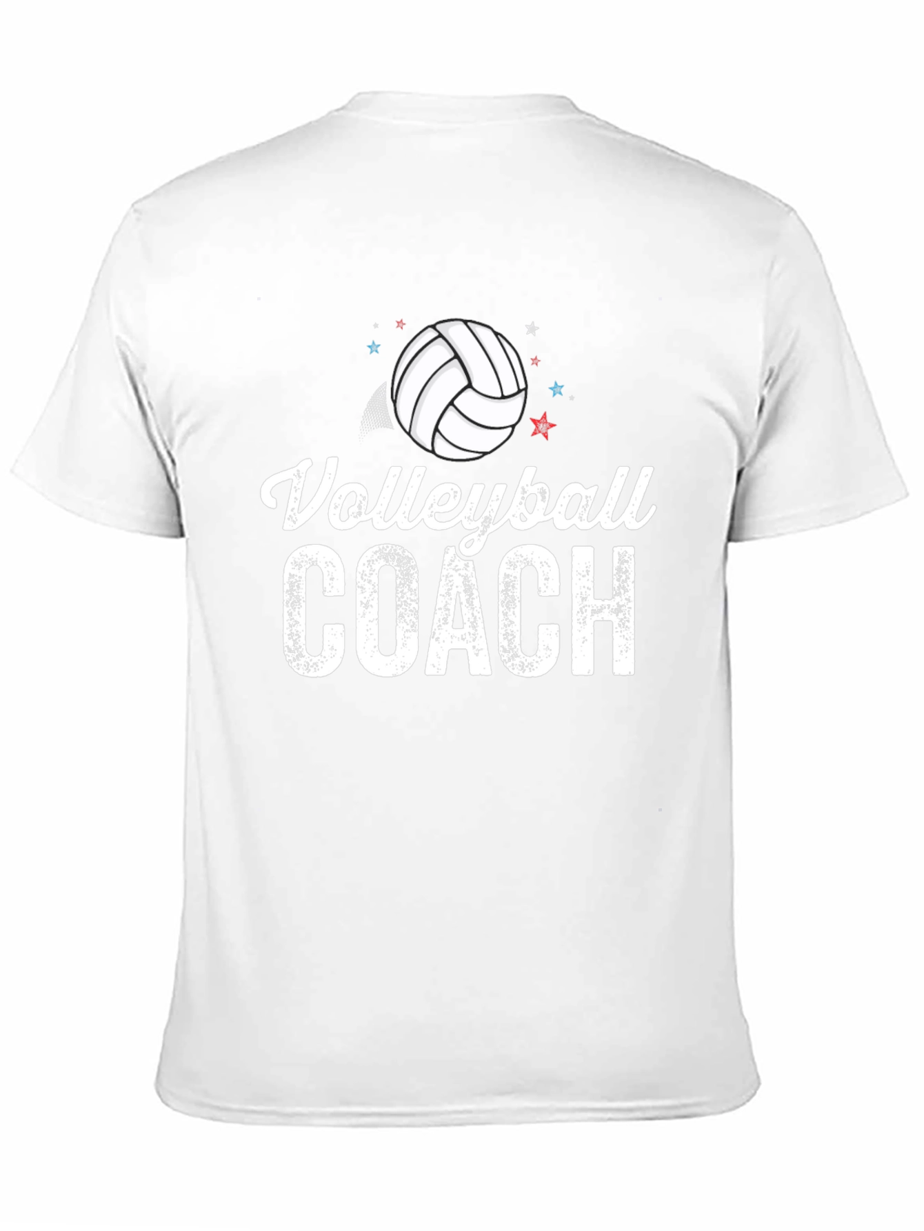 Black Volleyball Coach Graphic T-Shirt view 11