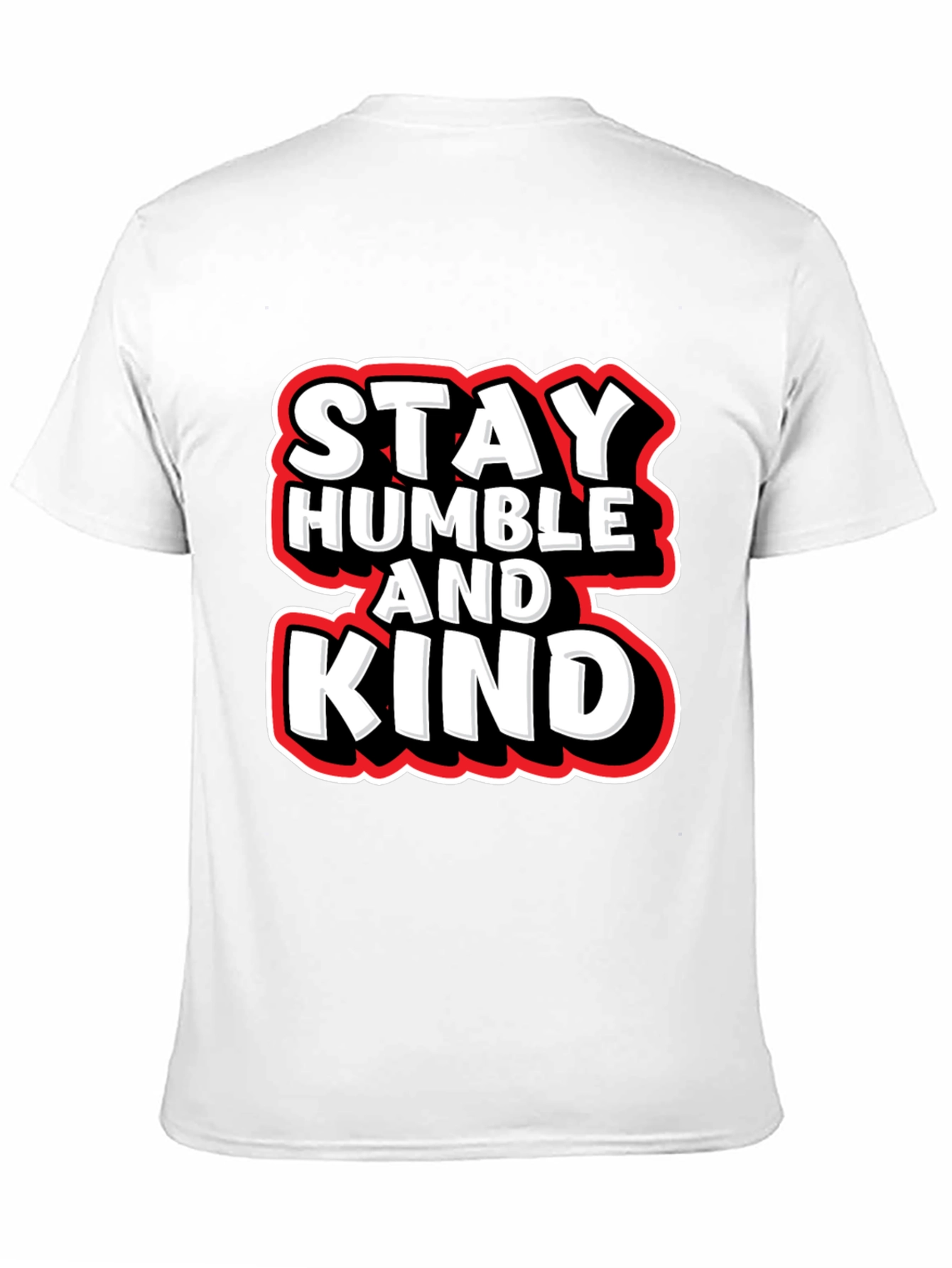 Black Stay Humble & Kind Graphic Tee - Casual Black T-Shirt view 11