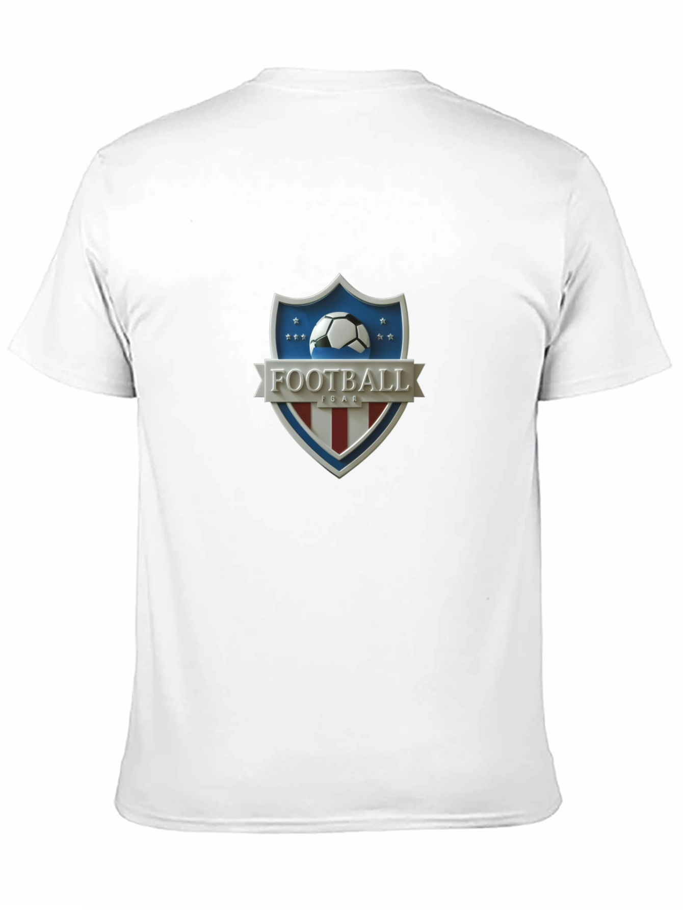 Black Football USA Shield T-Shirt view 11