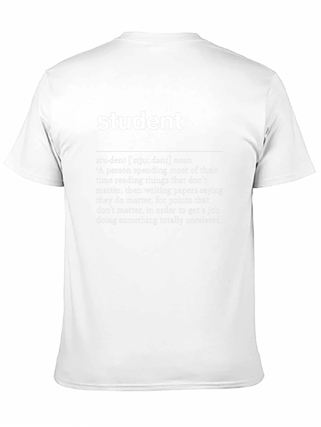 Black Student Definition Graphic T-Shirt view 11