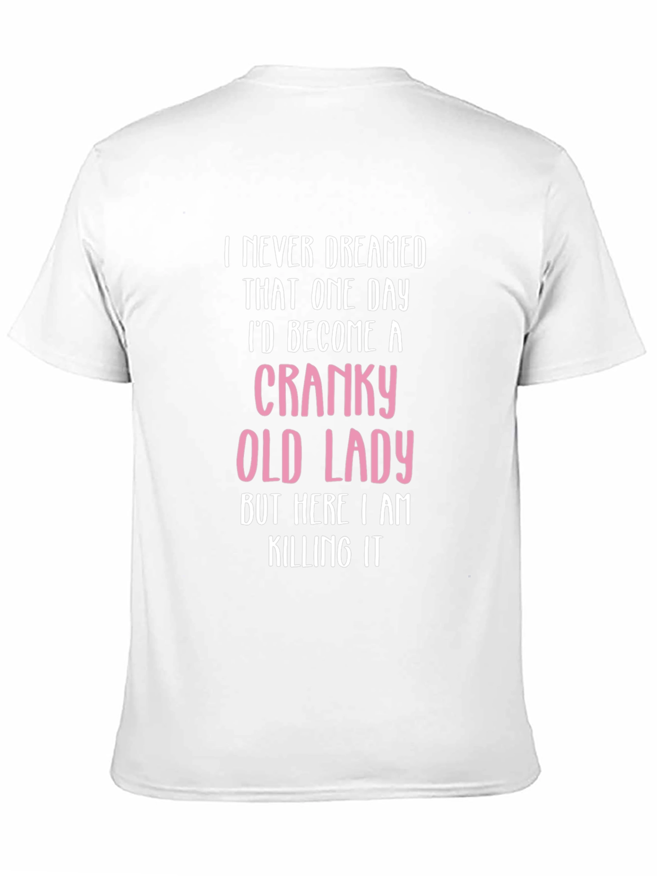 Black Cranky Old Lady T-Shirt - Funny Novelty Tee view 11