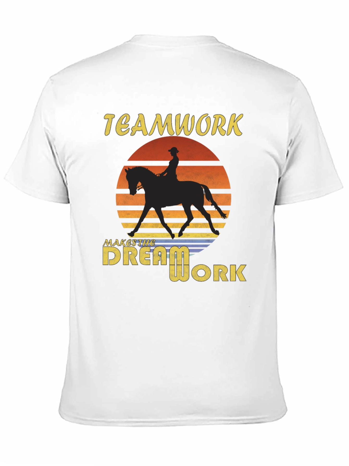 Black Teamwork Makes The Dream Work Black T-Shirt view 11
