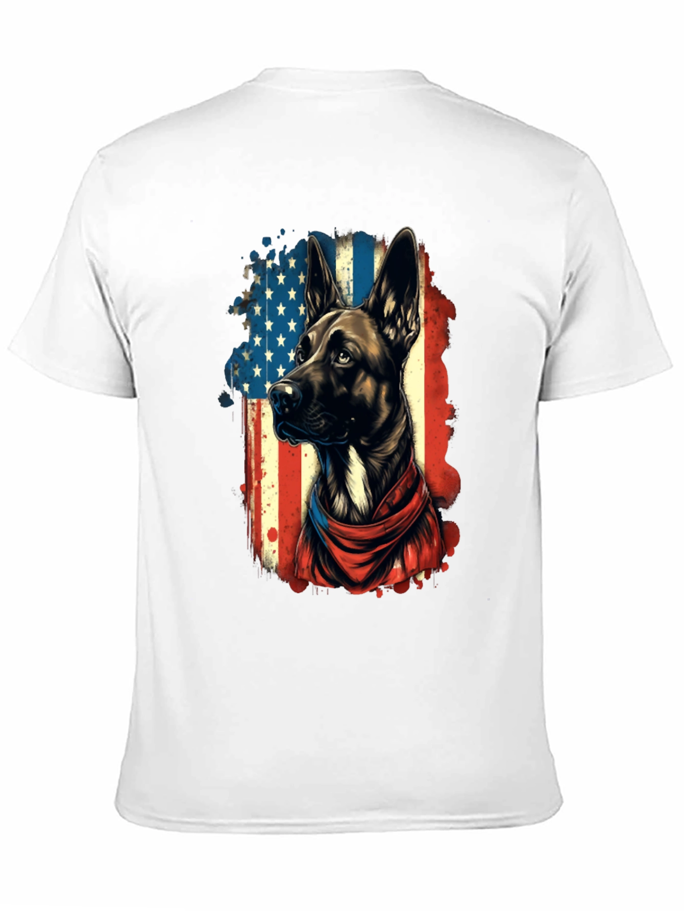 Black Patriotic Dog T-Shirt view 11