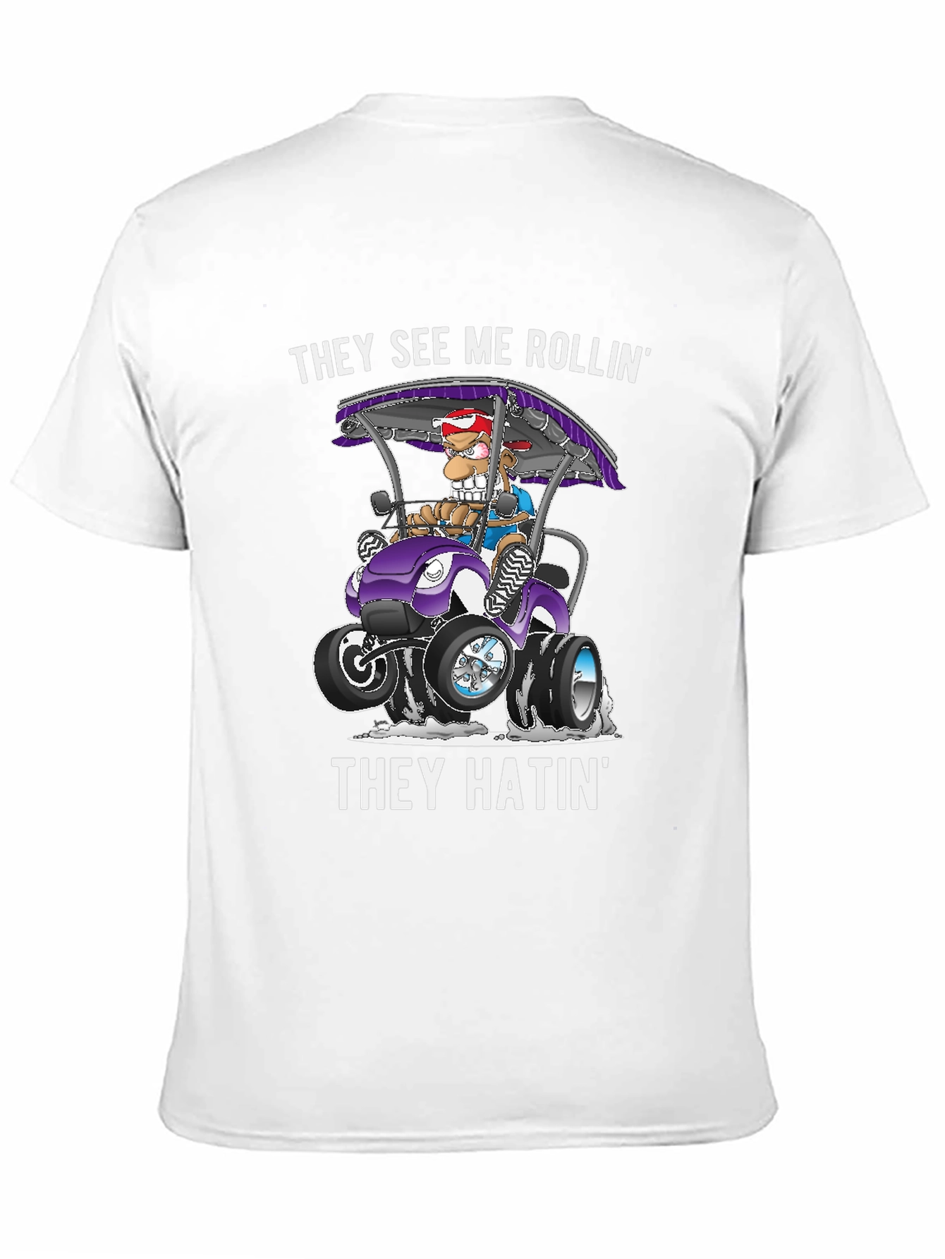 Black They See Me Rollin' T-Shirt view 11