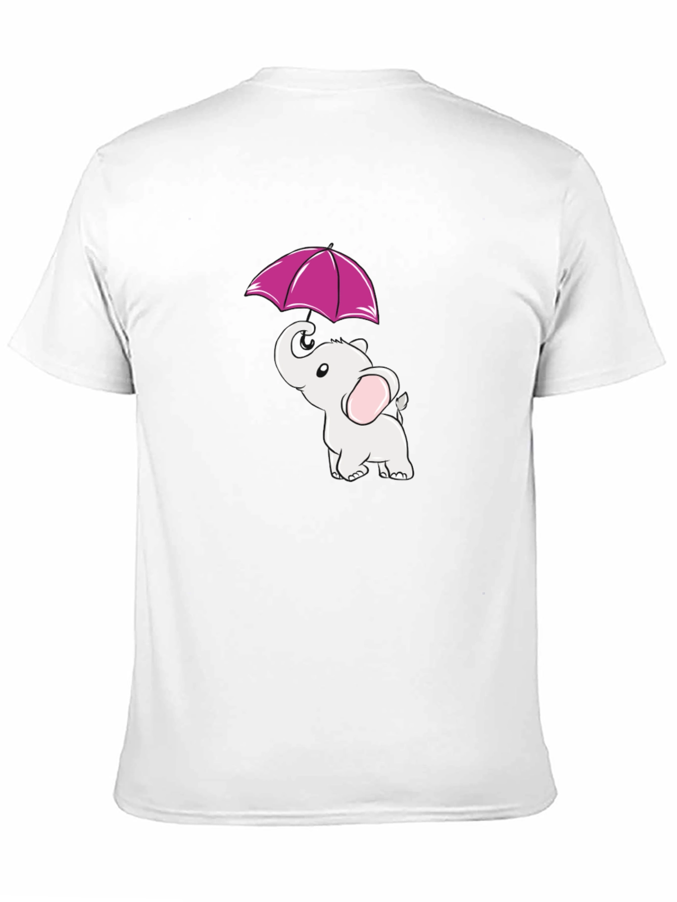 Black Elephant Umbrella Graphic Tee - Black view 11