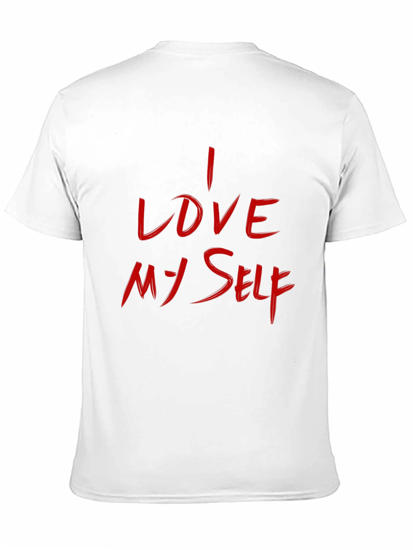 Black I LOVE MYSELF Black Tee - Mens Graphic T-Shirt view 11