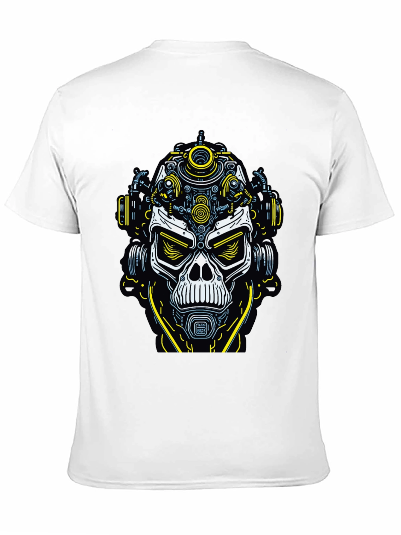 Black Steampunk Skull T-Shirt - Unique Graphic Tee for Men view 11