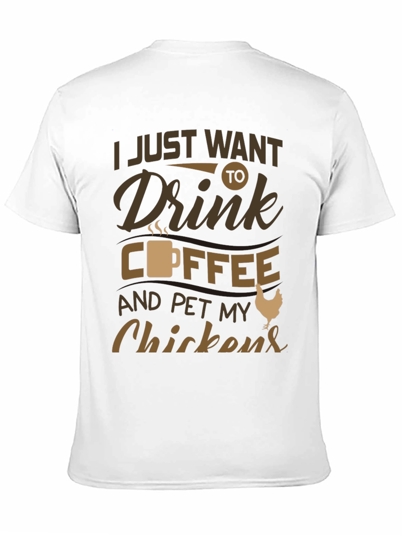 Black Coffee & Chickens Graphic T-Shirt - Relaxed Fit view 11