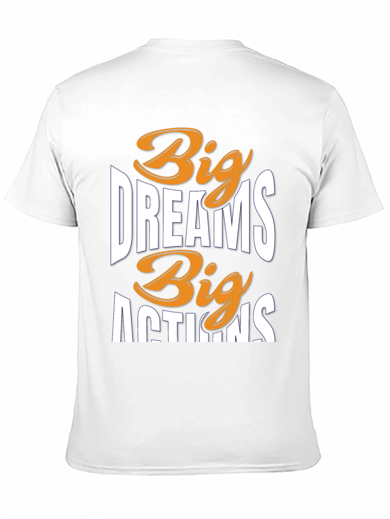 Black Big Dreams Big Actions Graphic Tee view 11