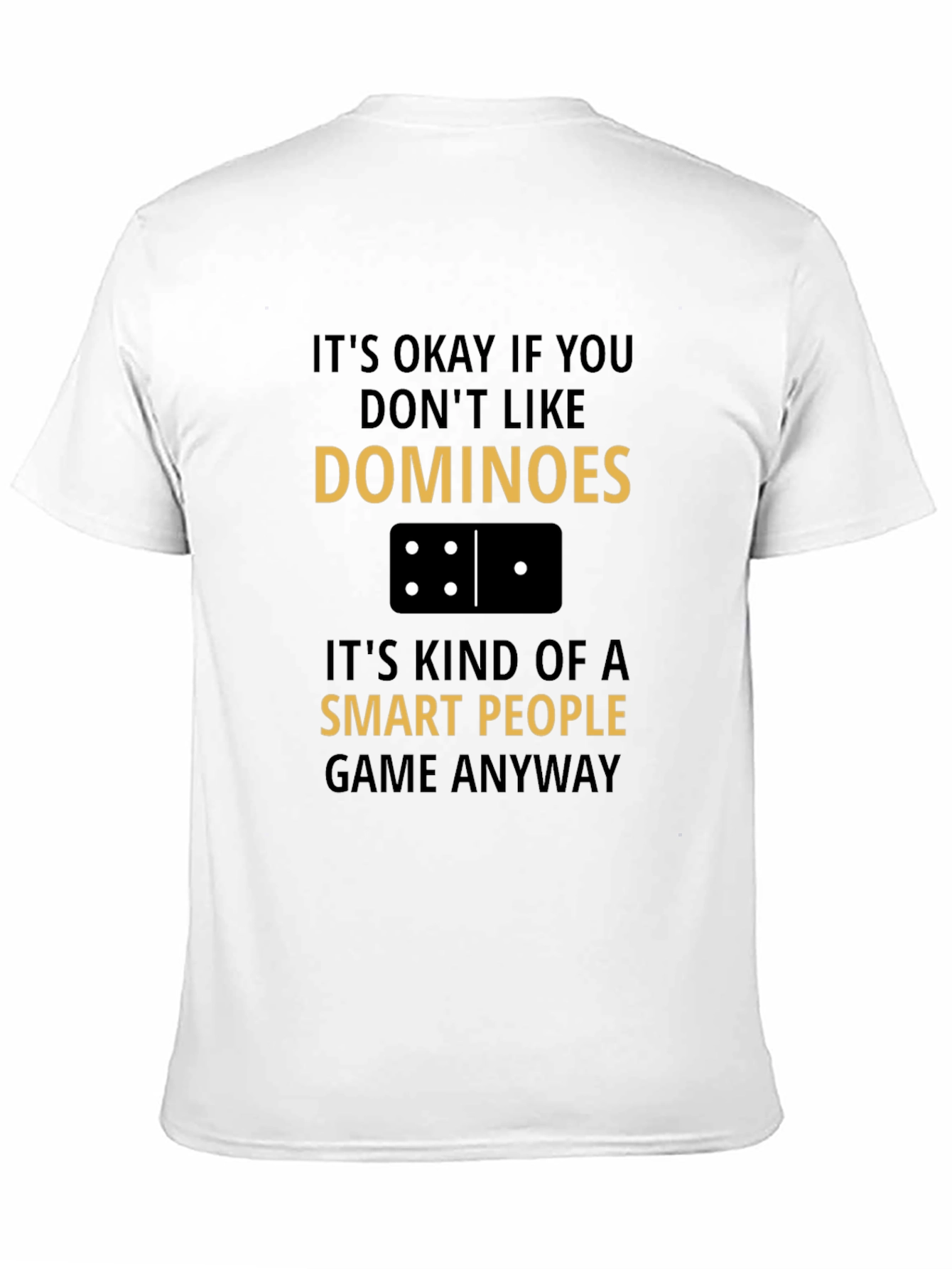 Black Dominoes Smart People T-Shirt view 11