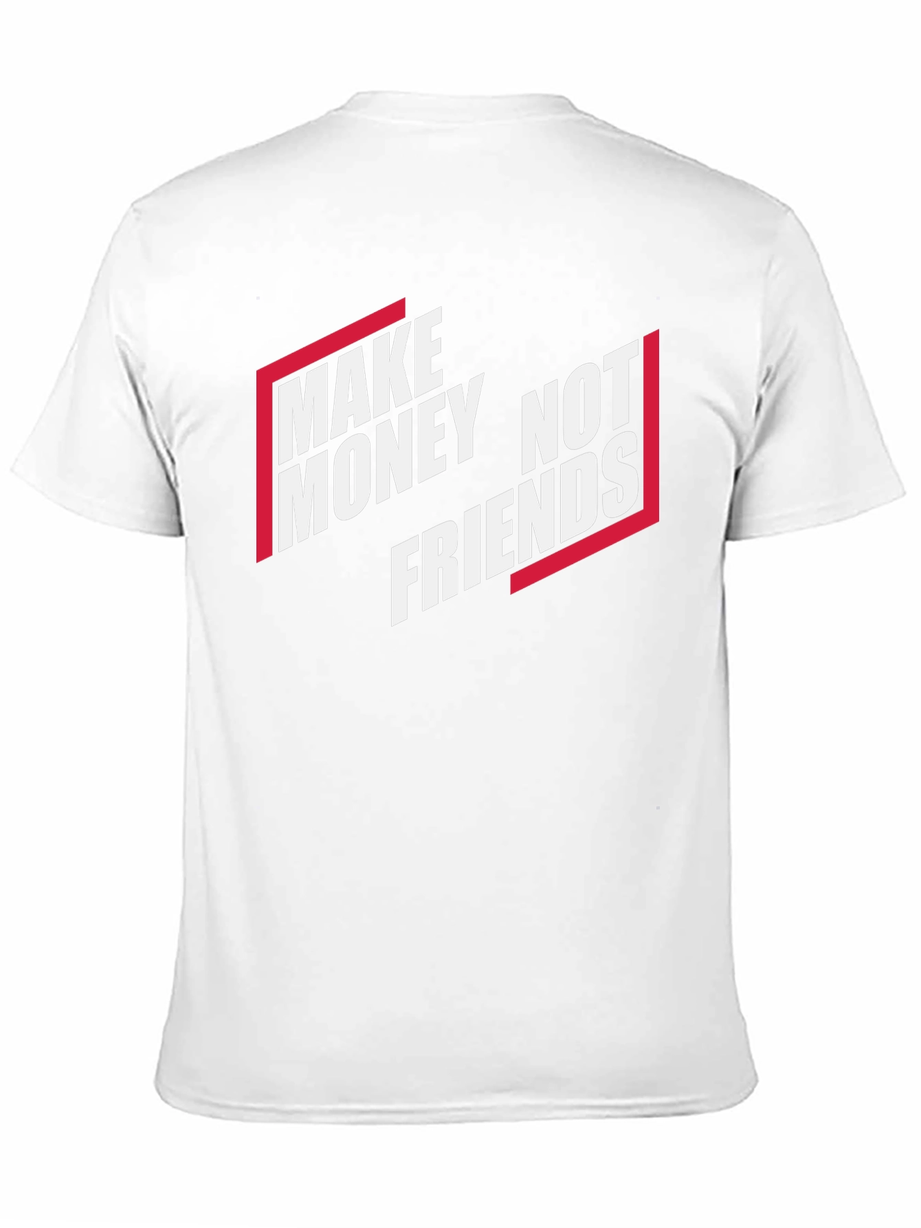 Black Make Money Not Friends Graphic T-Shirt view 11