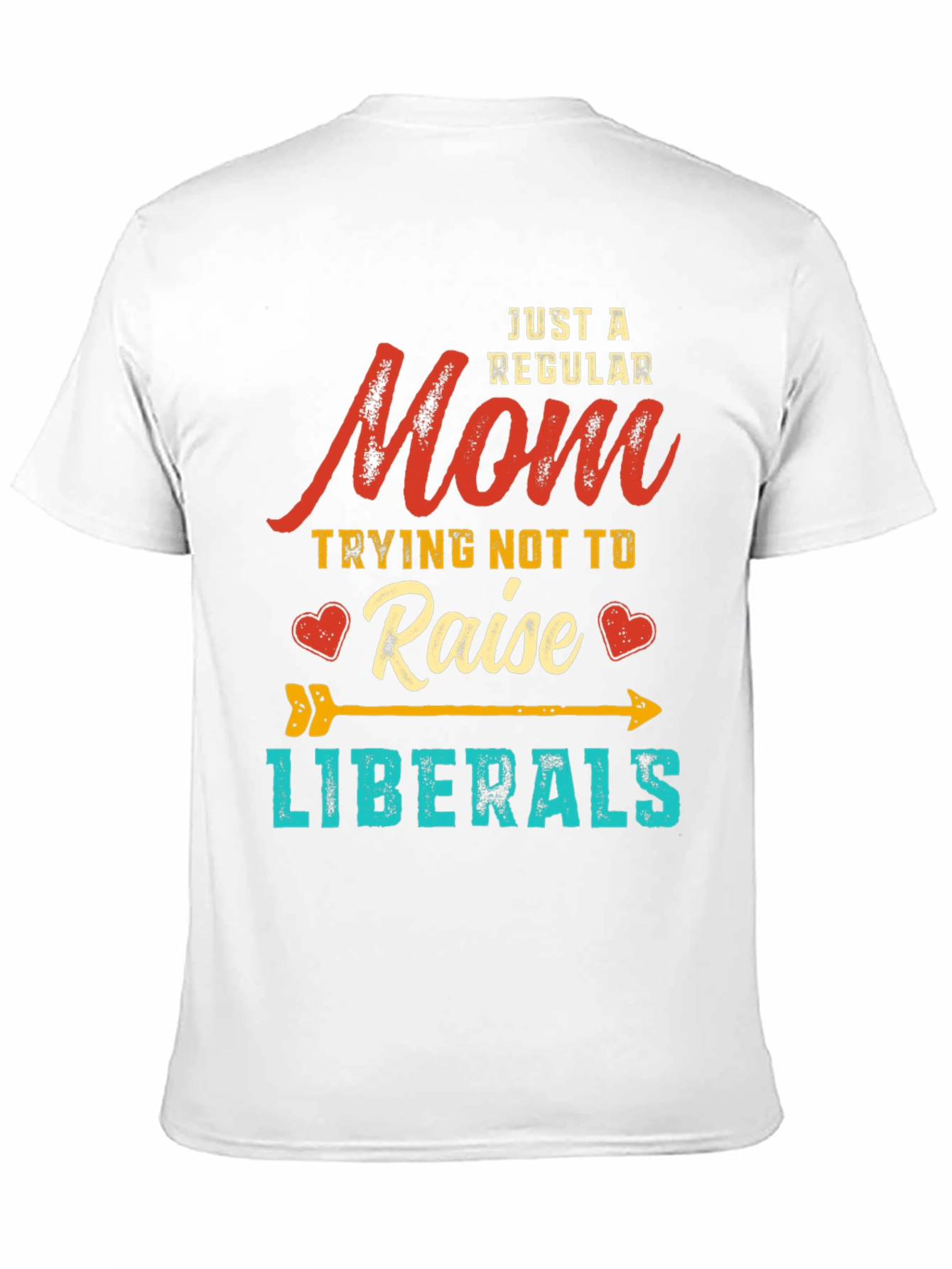 Black Mom Trying Not to Raise Liberals Graphic T-Shirt view 11