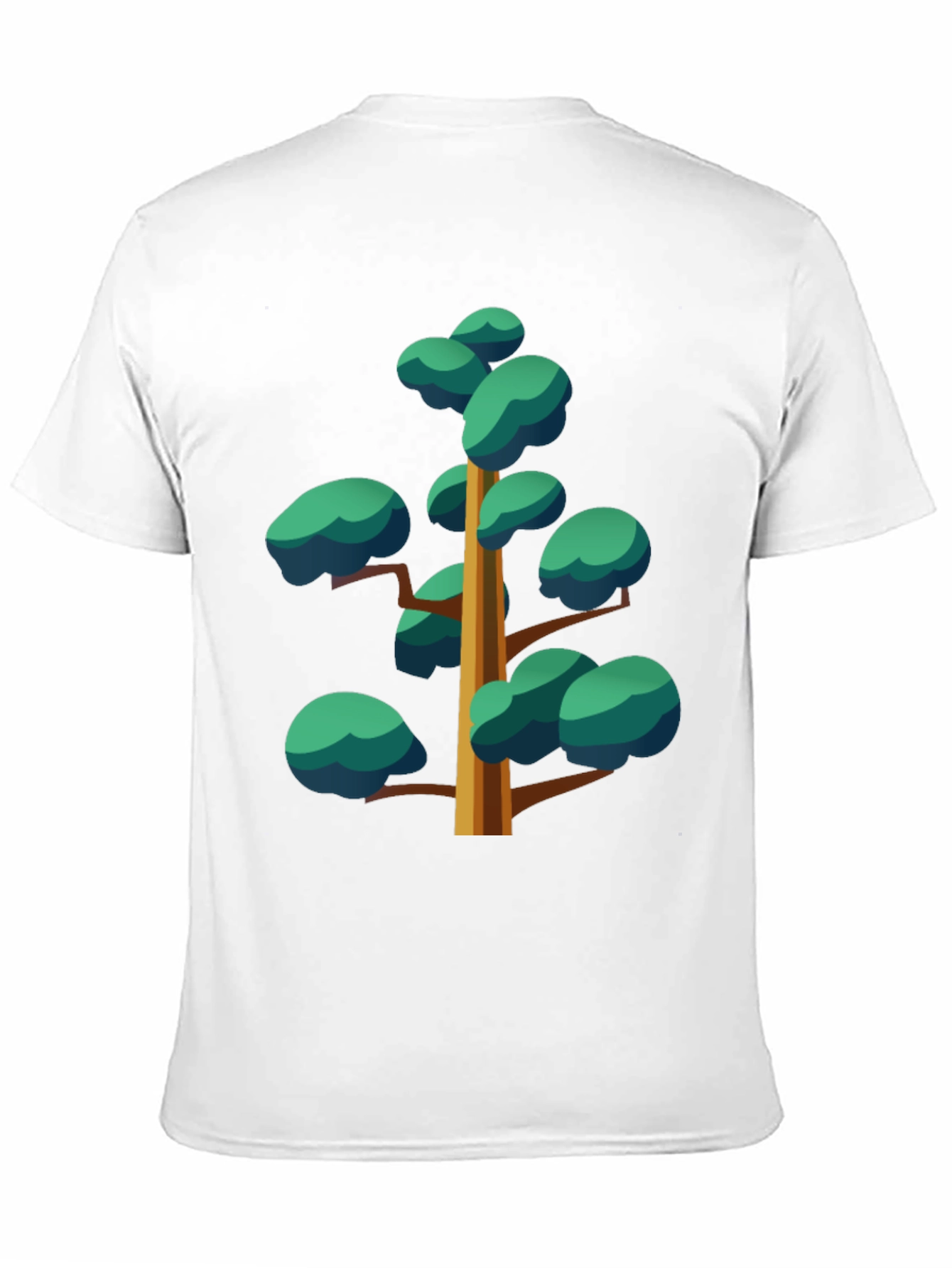 Black Cartoon Tree Graphic Black Tee view 11