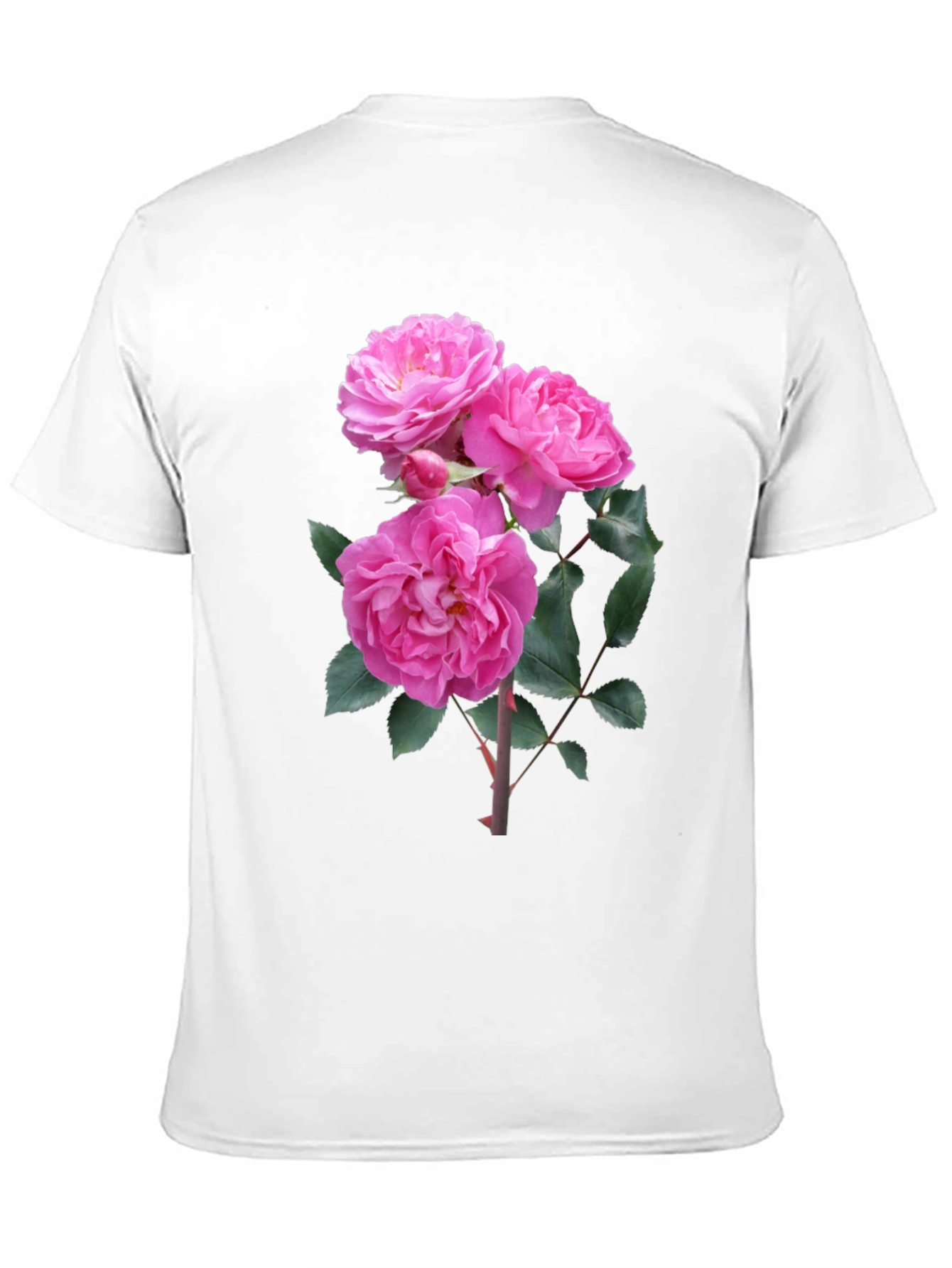 Black Floral Print Black T-Shirt view 11