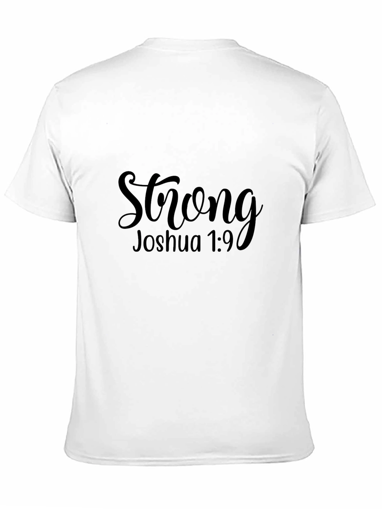 Black Strong Joshua 1:9 Black Graphic Tee view 11