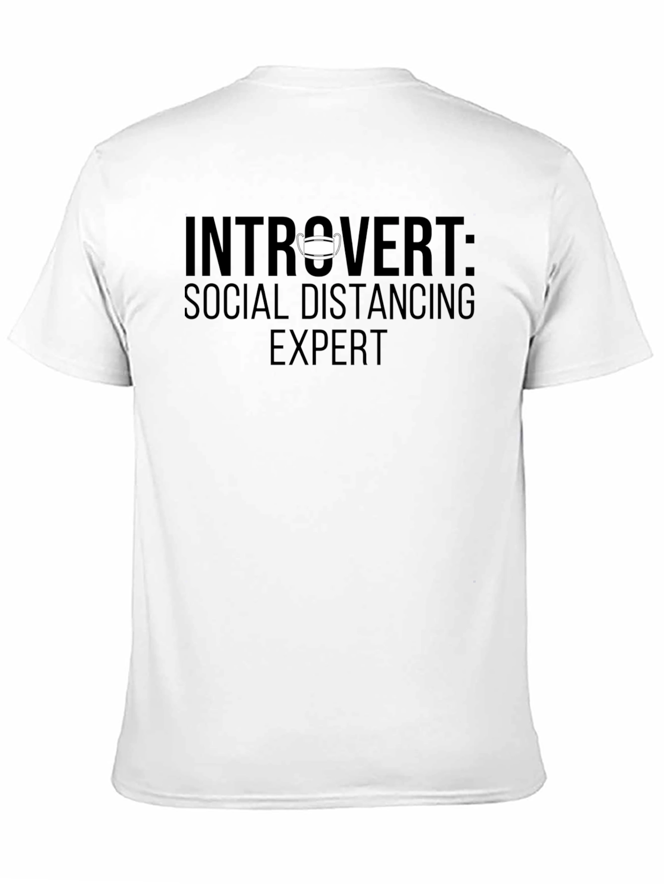 Black Introvert Social Distancing Expert T-Shirt view 11