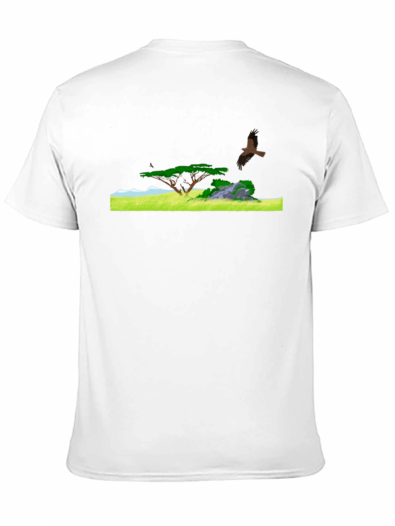 Black Nature Landscape Graphic Tee - Black T-Shirt view 11