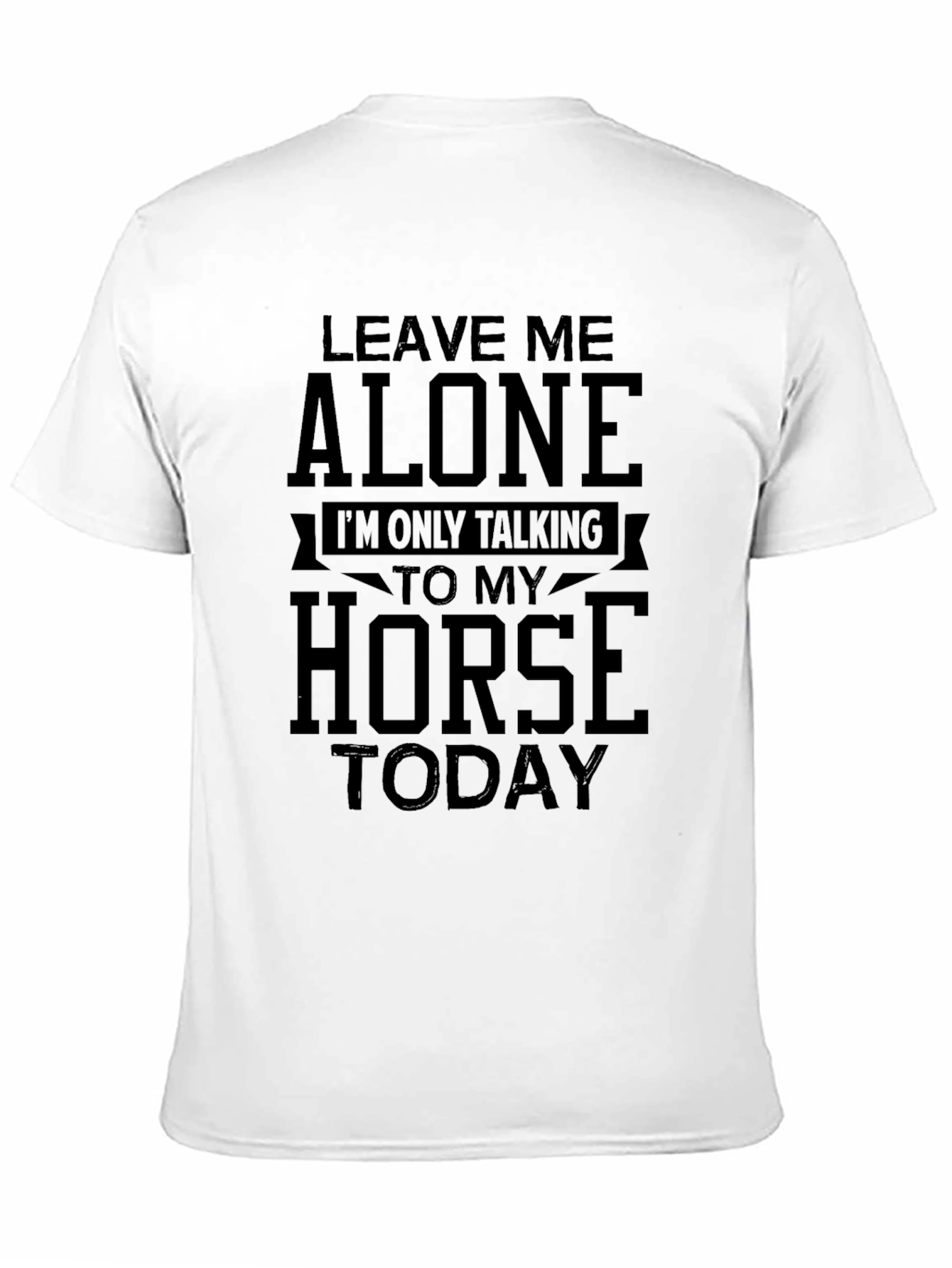Black Horse Lover Graphic Tee - Leave Me Alone Today! view 11