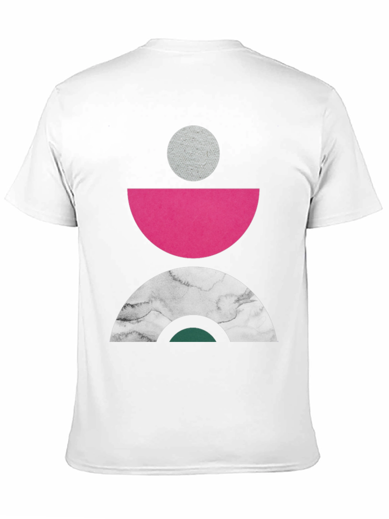 Black Geometric Print Crew Neck Tee view 11