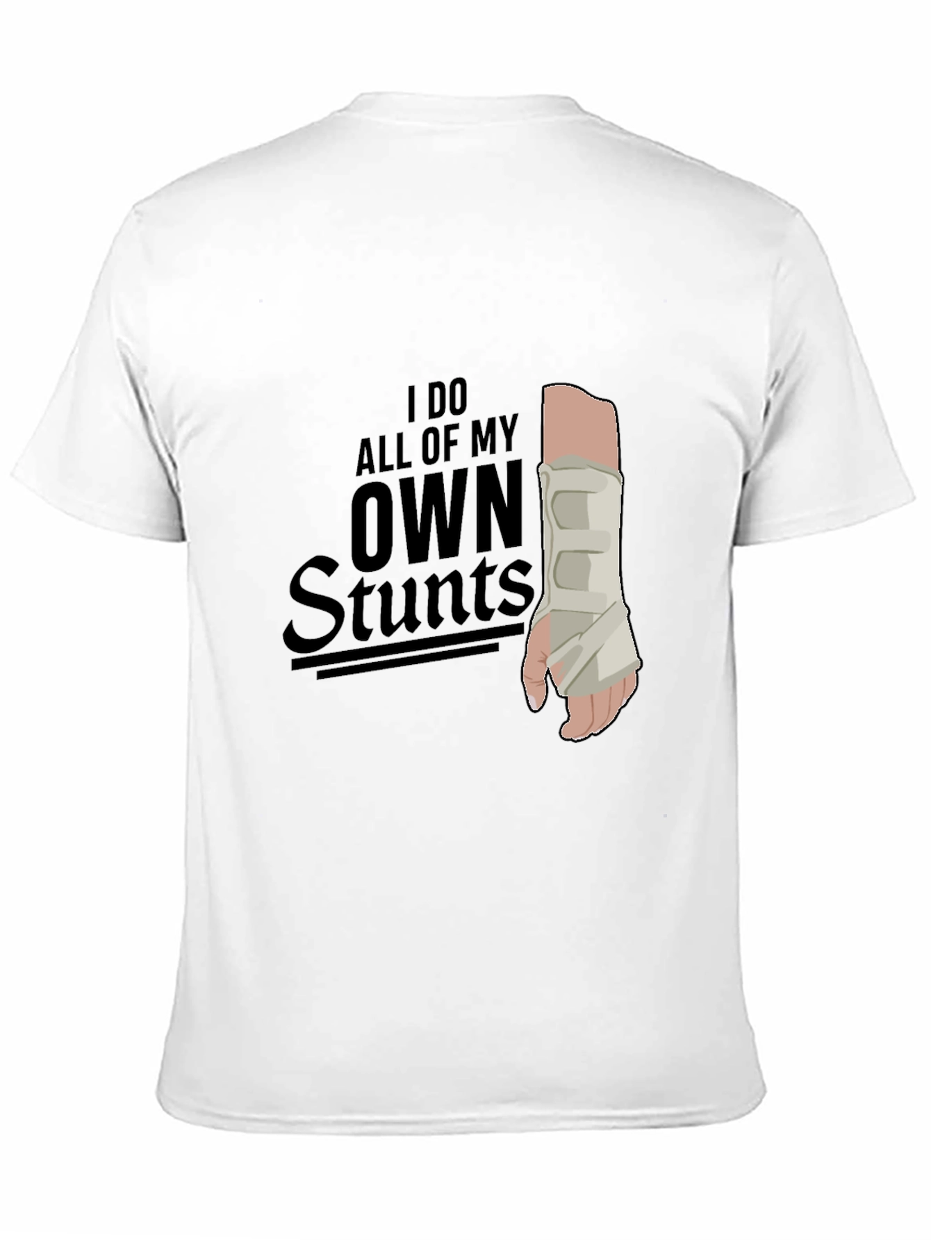Black I Do All My Own Stunts Graphic Tee view 11