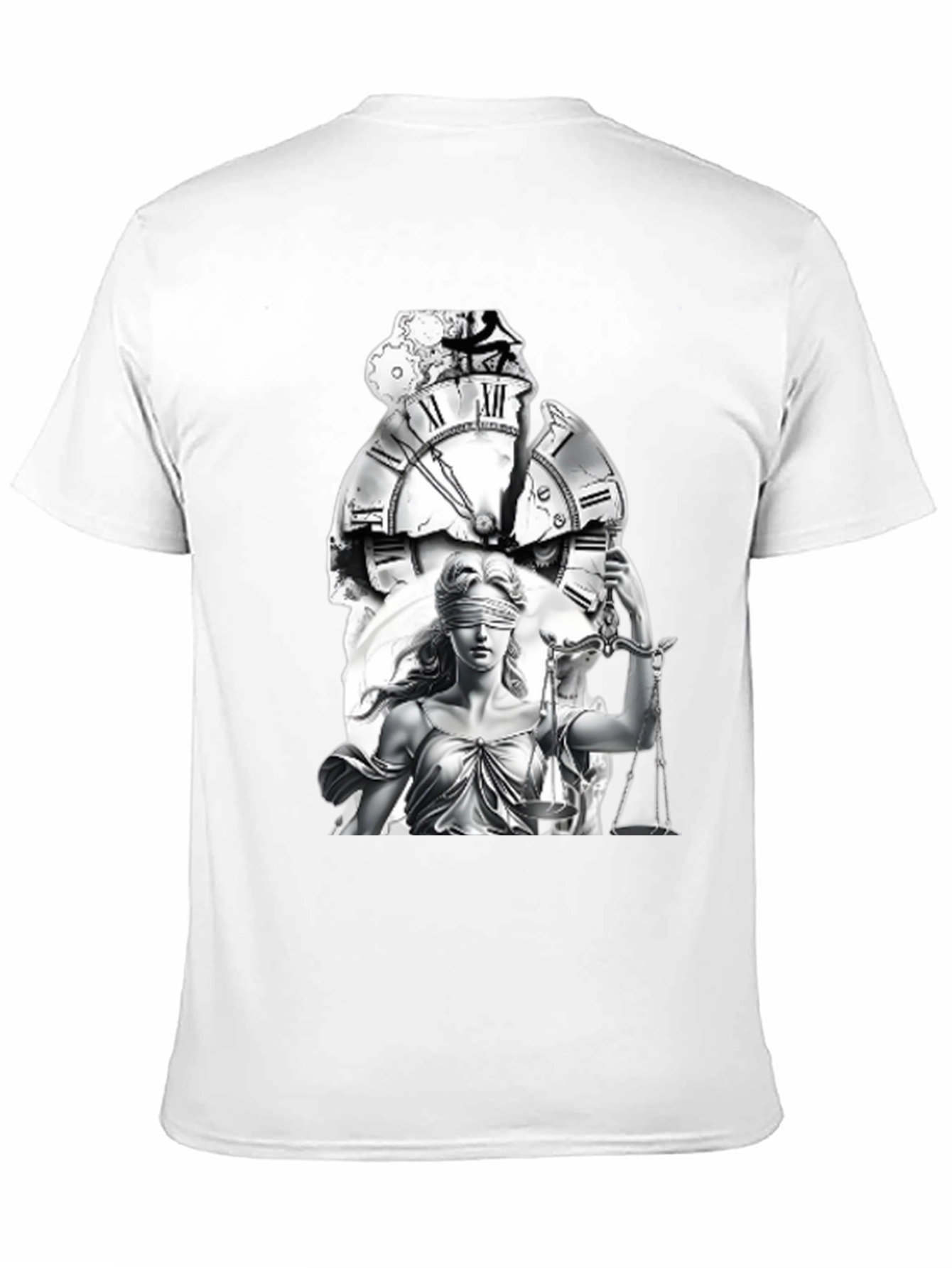 Black Justice & Time Graphic Tee - Unisex view 11