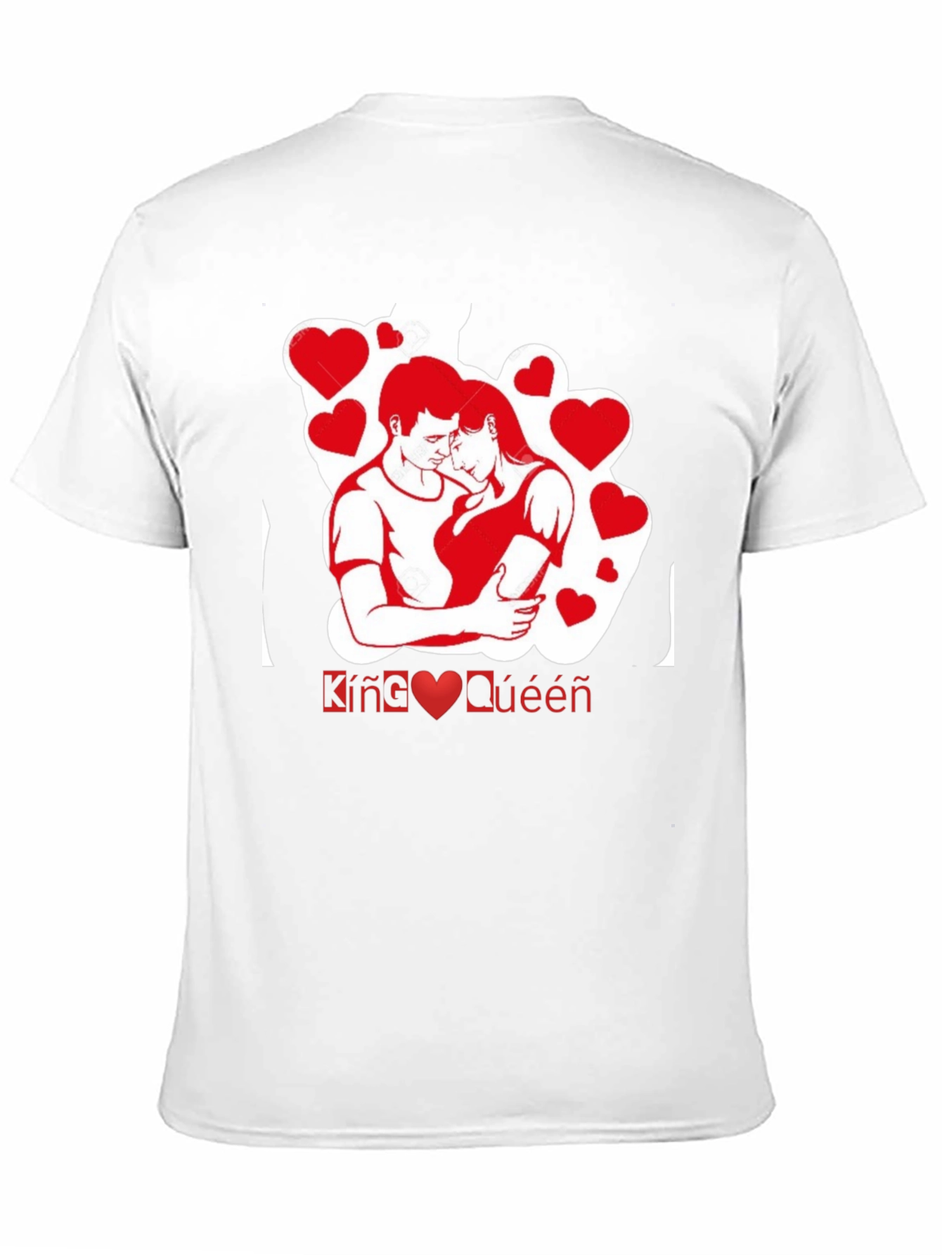 King & Queen Couple Matching Black T-Shirt - 11