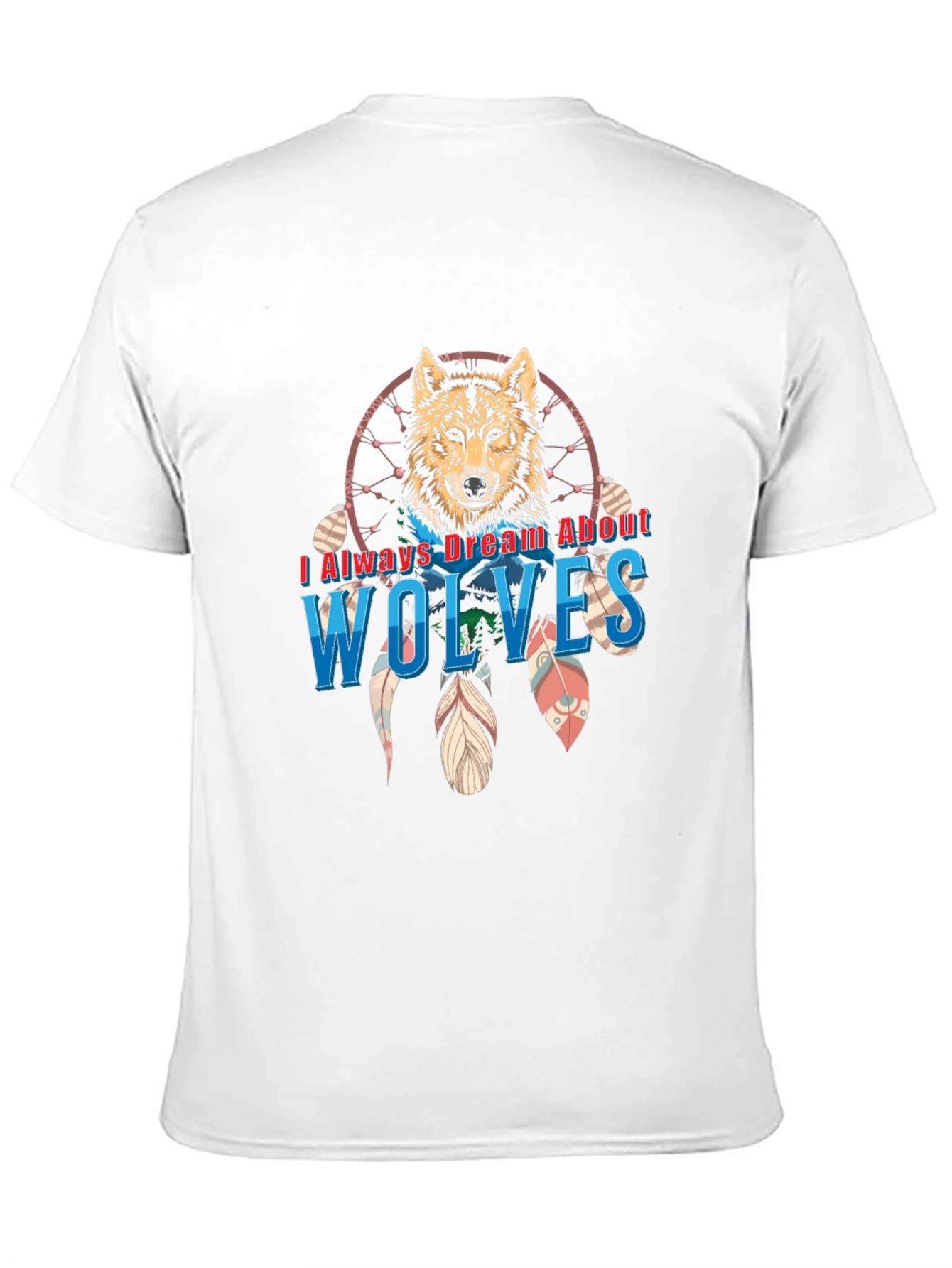 Black Wolf Dreamcatcher Graphic Tee - Unisex view 11