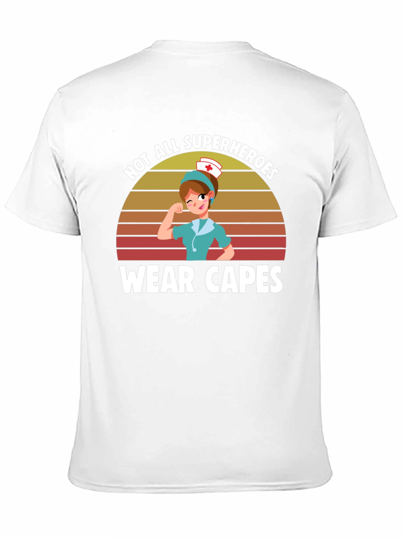 Black Nurse Superhero T-Shirt: Not All Heroes Wear Capes view 11