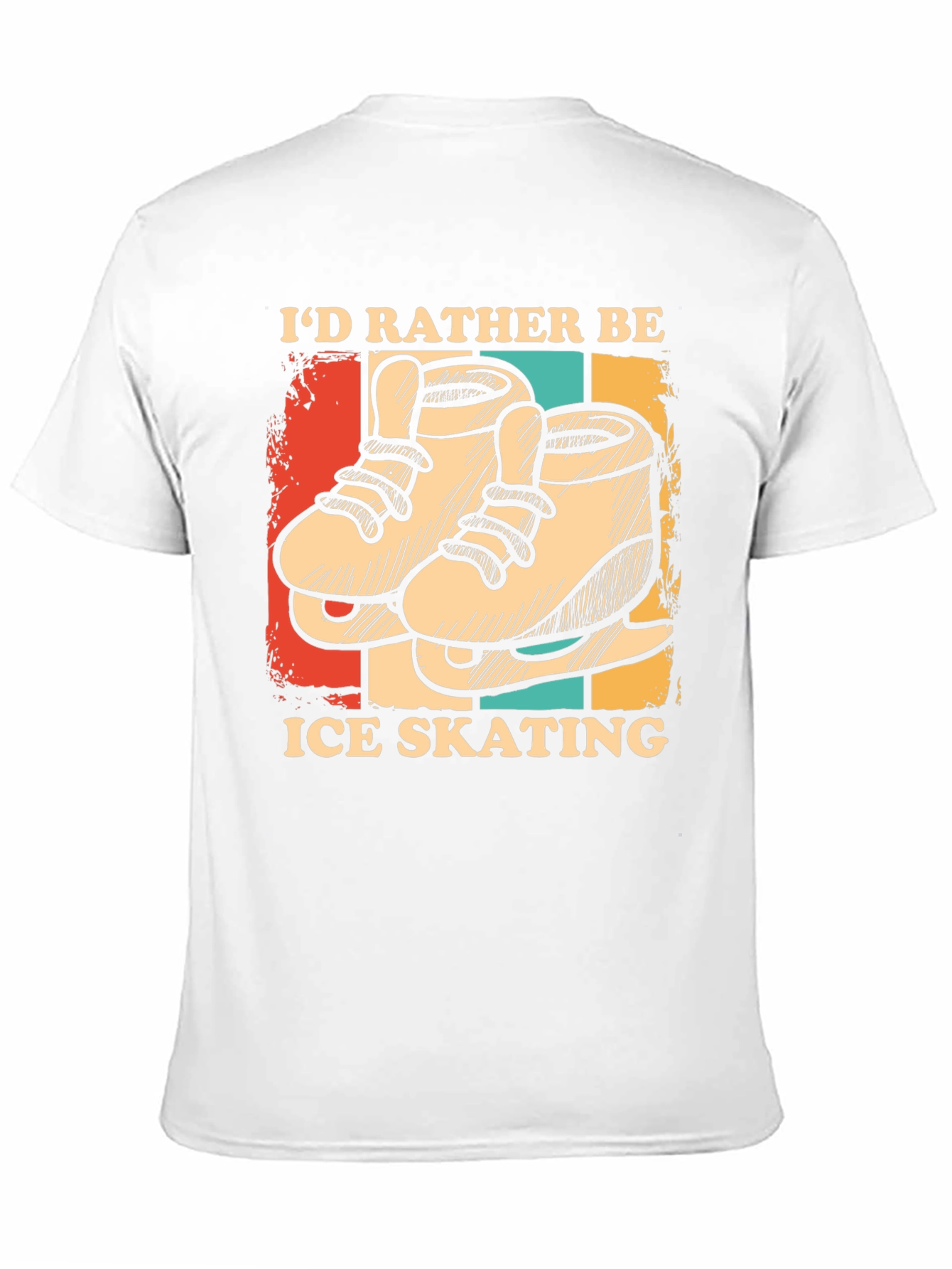 Black Ice Skating Graphic T-Shirt view 11