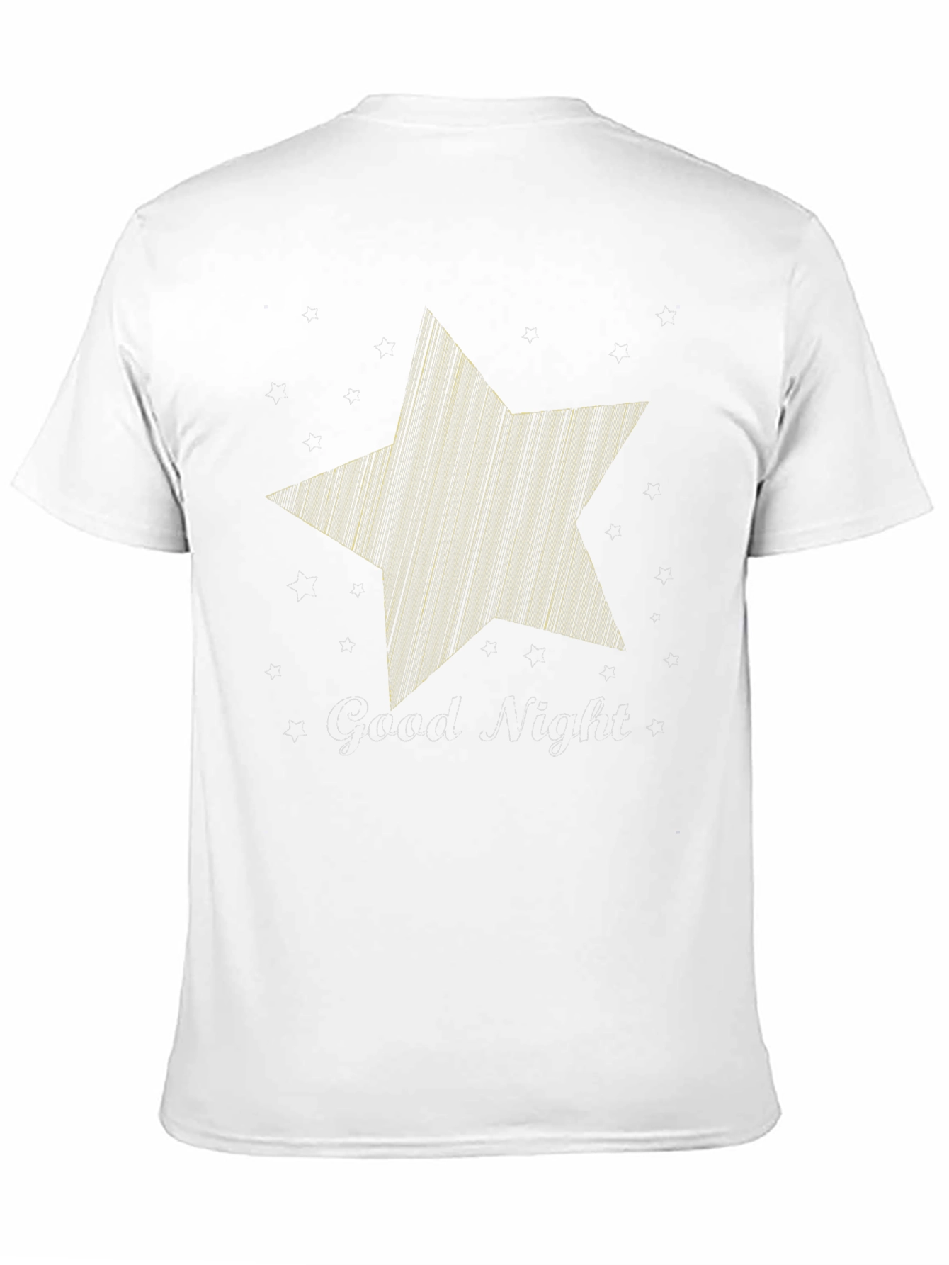 Black Good Night Star Graphic Black T-Shirt view 11