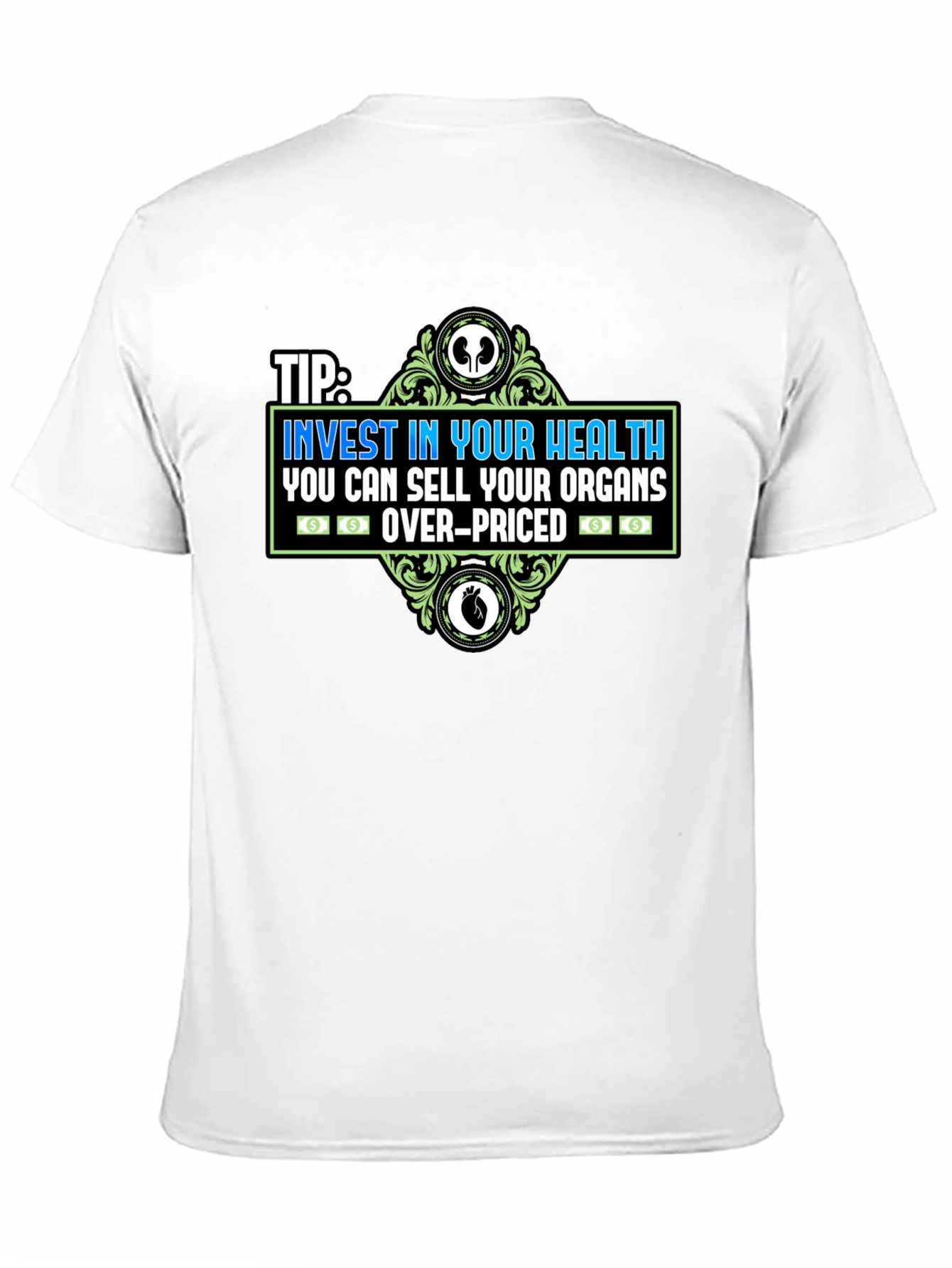 Black Invest in Your Health Graphic Tee view 11