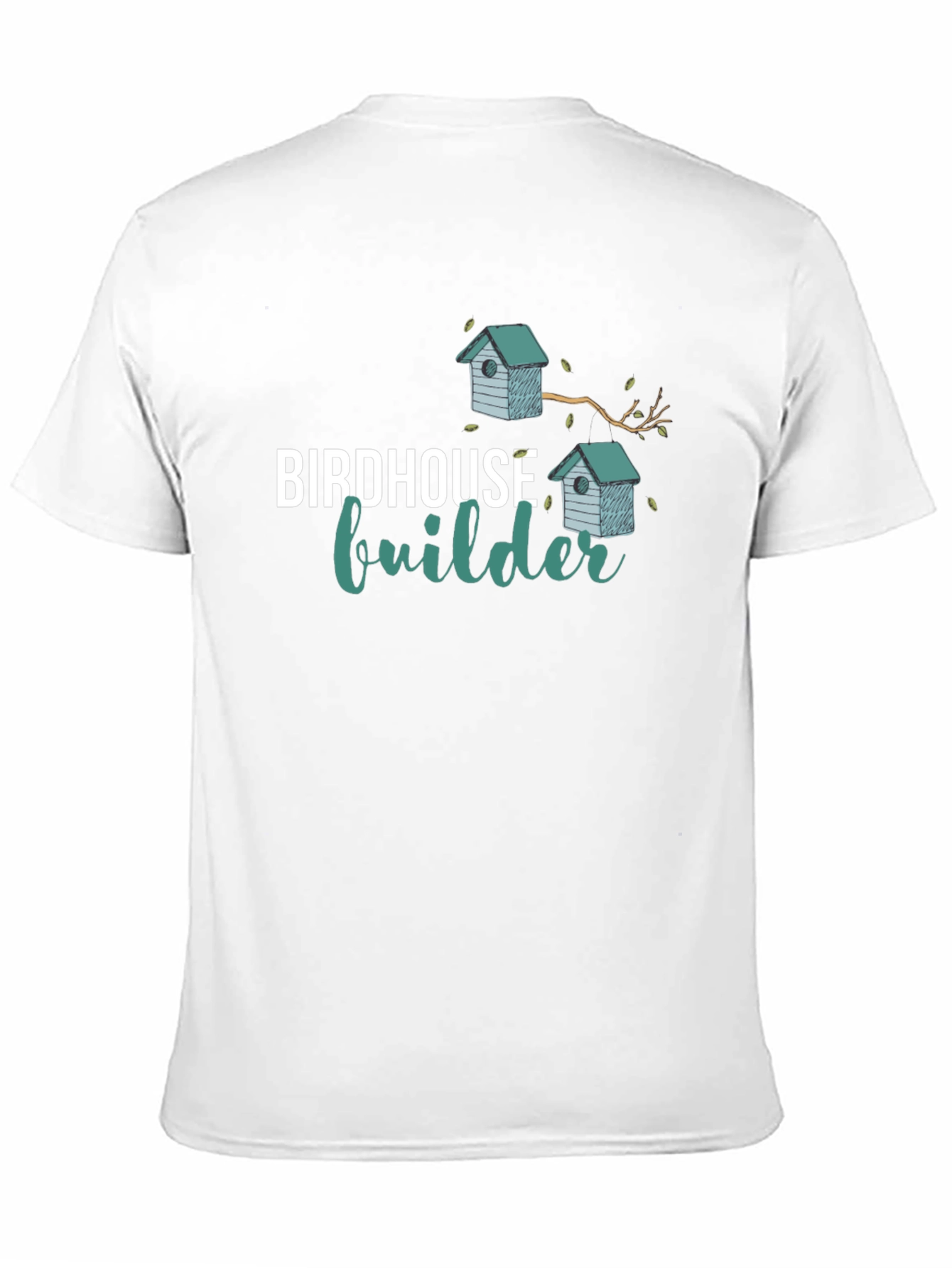 Black Birdhouse Builder Black T-Shirt view 11