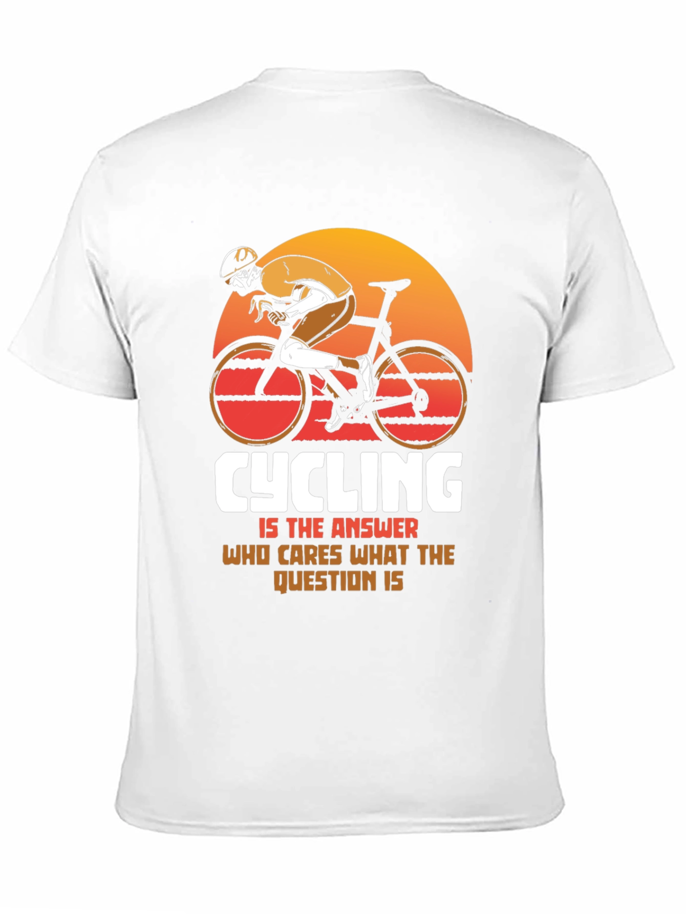 Black Cycling is the Answer Graphic Tee view 11