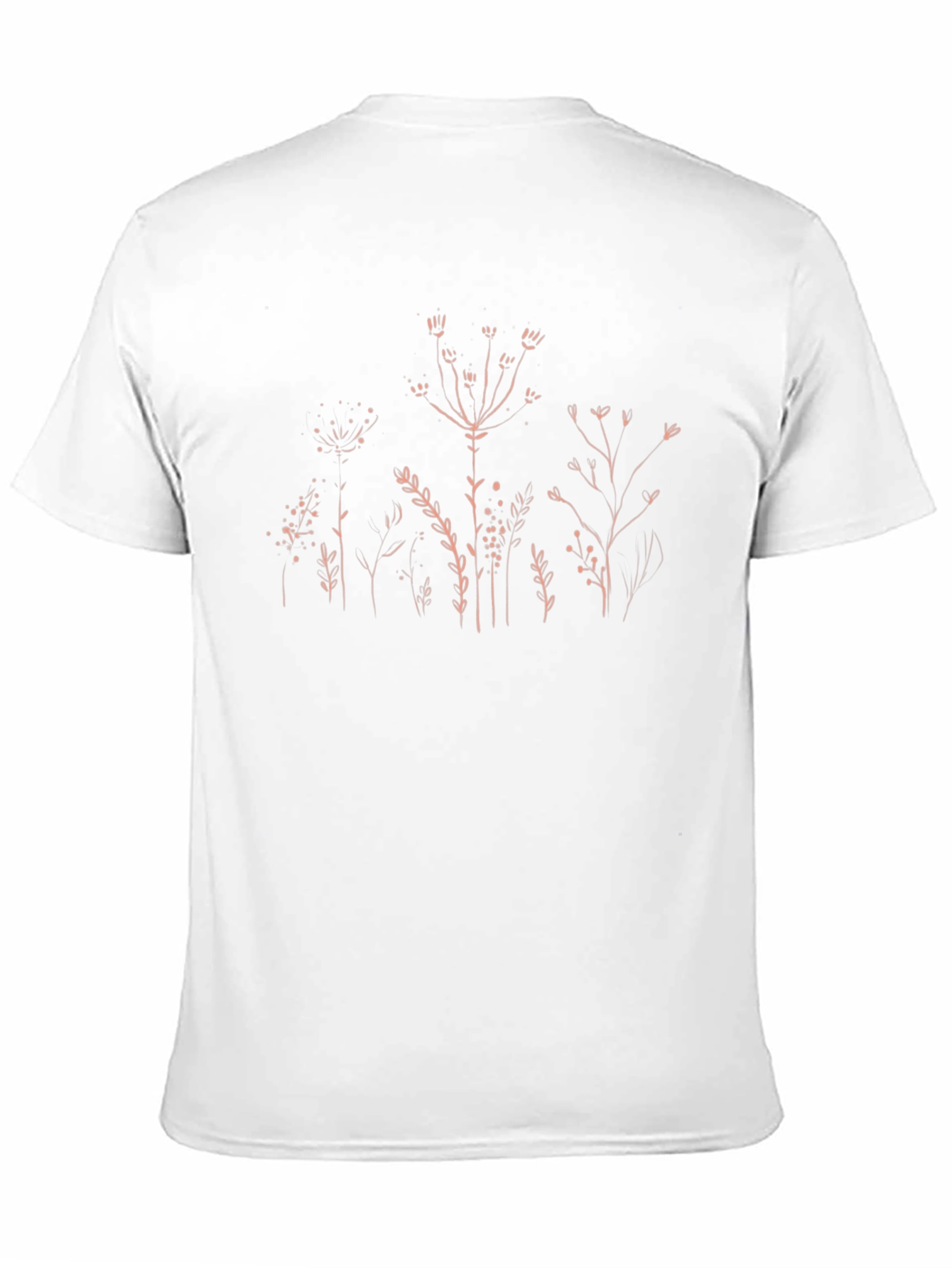 Black Botanical Print Black T-Shirt view 11