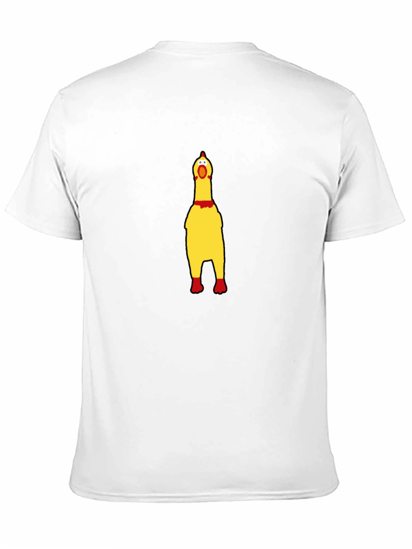 Black Squawking Chicken T-Shirt - Novelty Humor Tee view 11