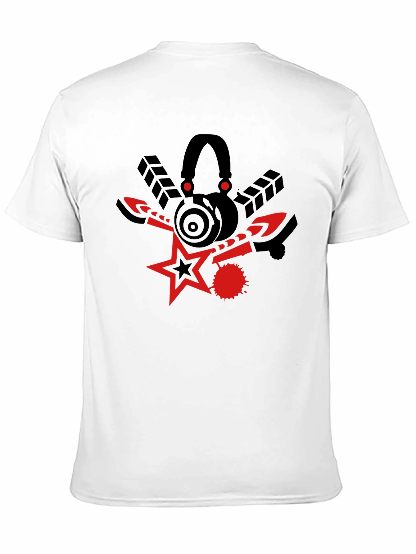 Black Red Star Graphic Tee view 11