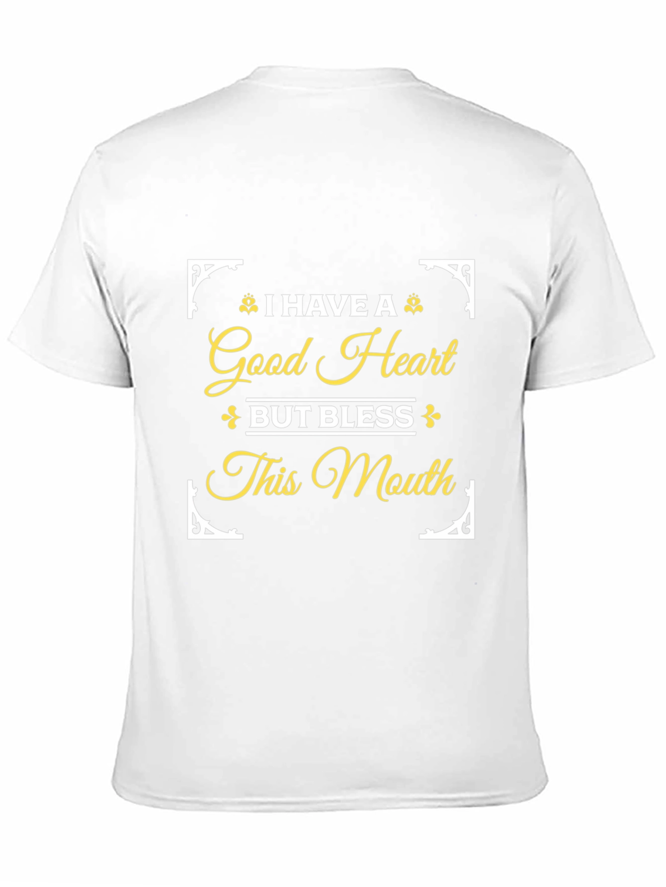 Black Good Heart Funny Novelty Graphic T-Shirt view 11