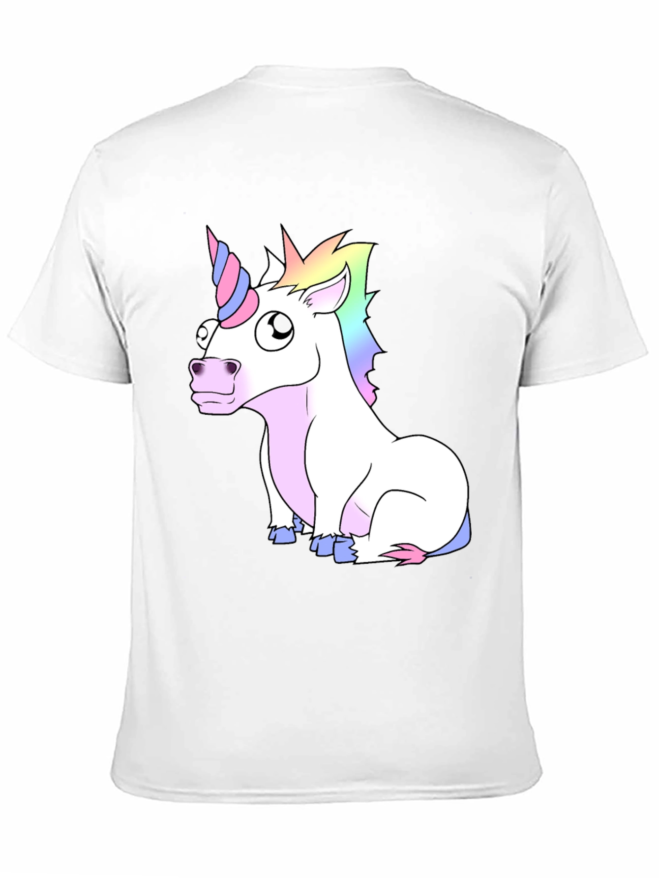 Black Unicorn Graphic Tee - Black Cotton Casual T-Shirt view 11