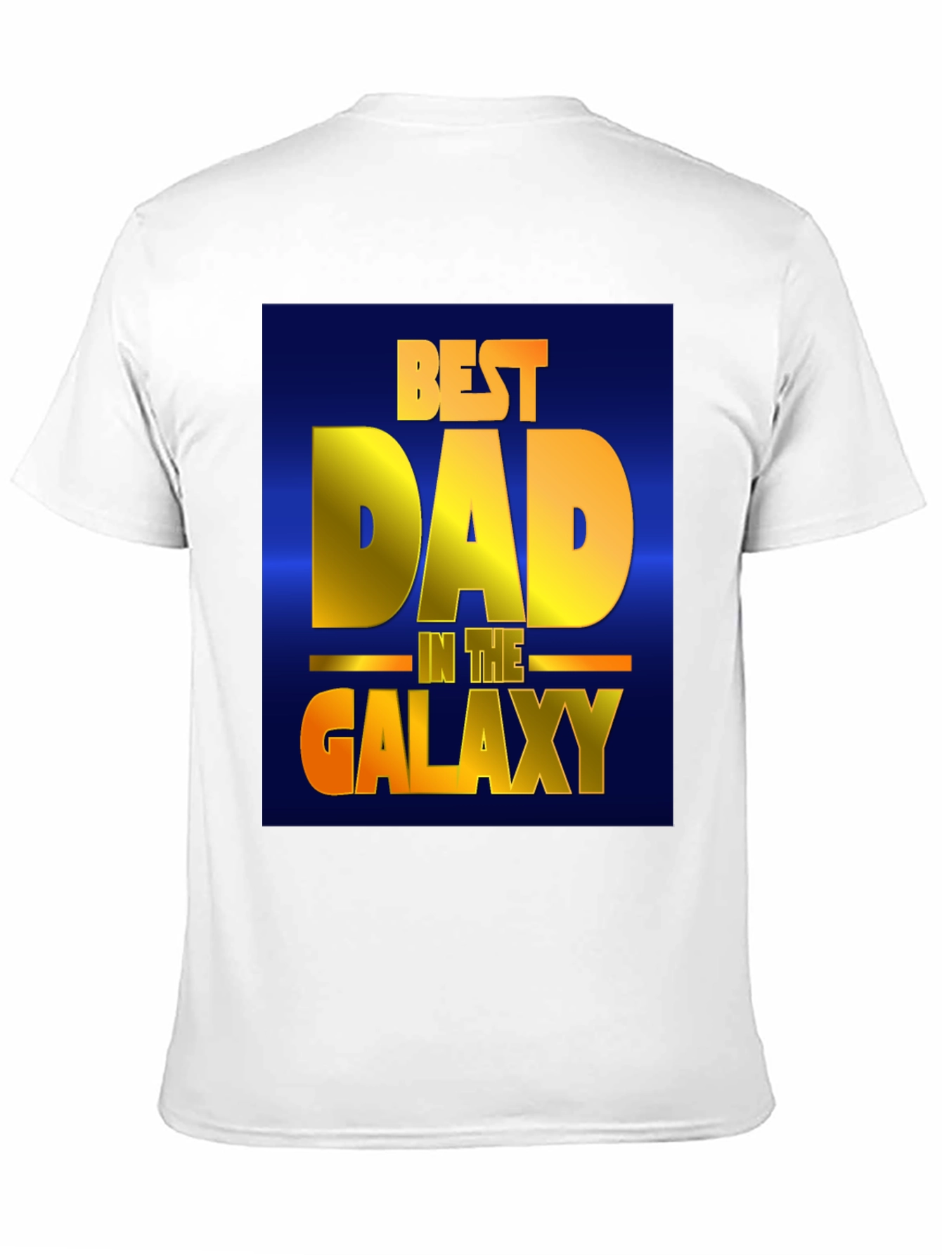Black Best Dad in the Galaxy Black T-Shirt view 11