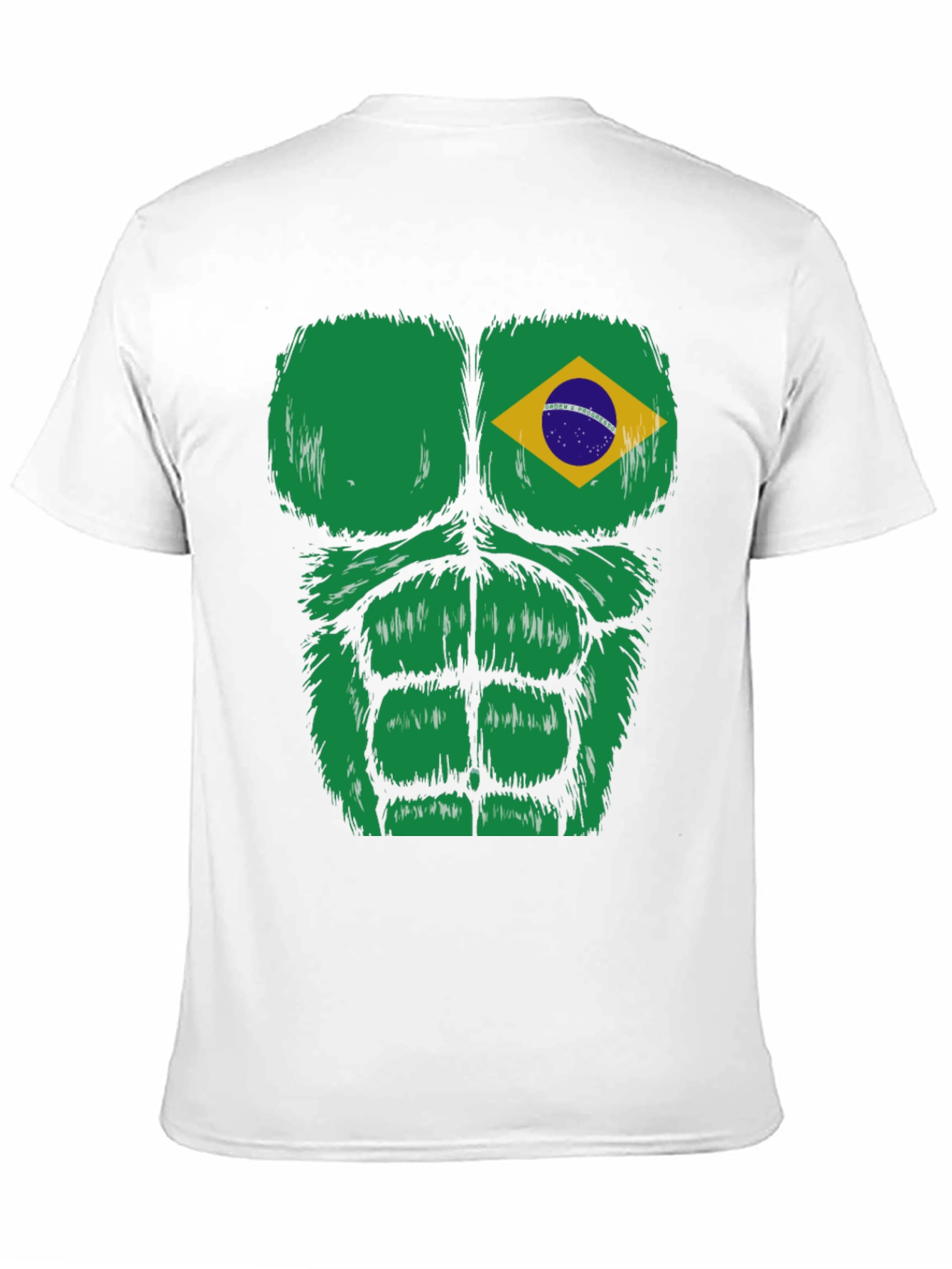 Black Brazil Flag Bodybuilder T-Shirt  view 11