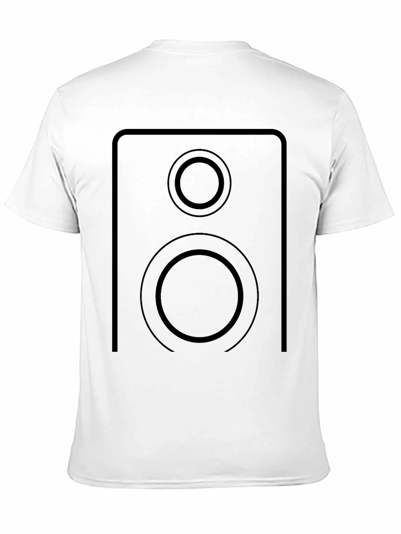 Black Speaker Graphic Black T-Shirt view 11