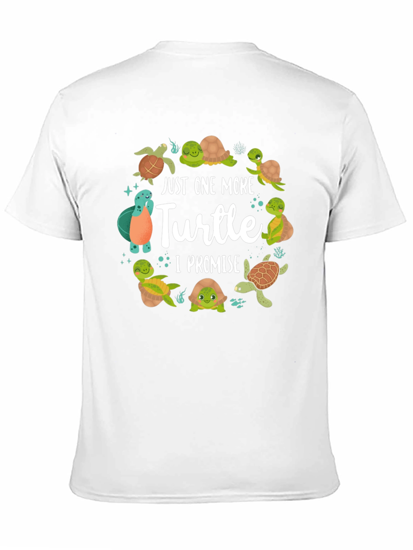 Black Just One More Turtle T-Shirt view 11