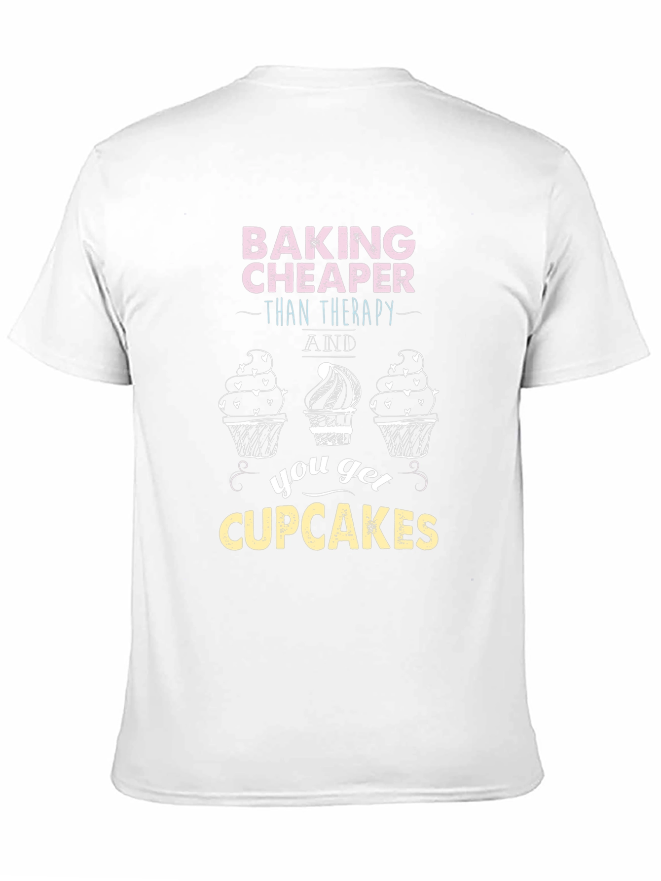 Black Baking Cheaper Than Therapy Graphic Tee view 11
