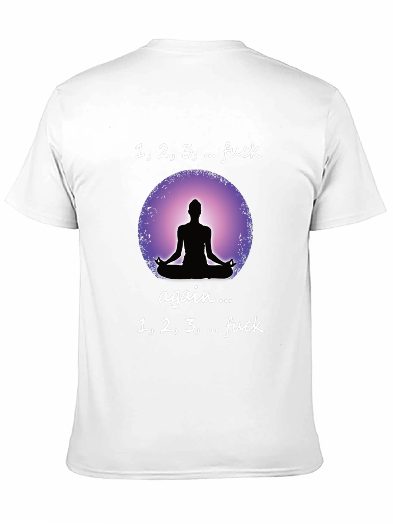 Black Funny Yoga T-Shirt - Meditation Humor Tee view 11
