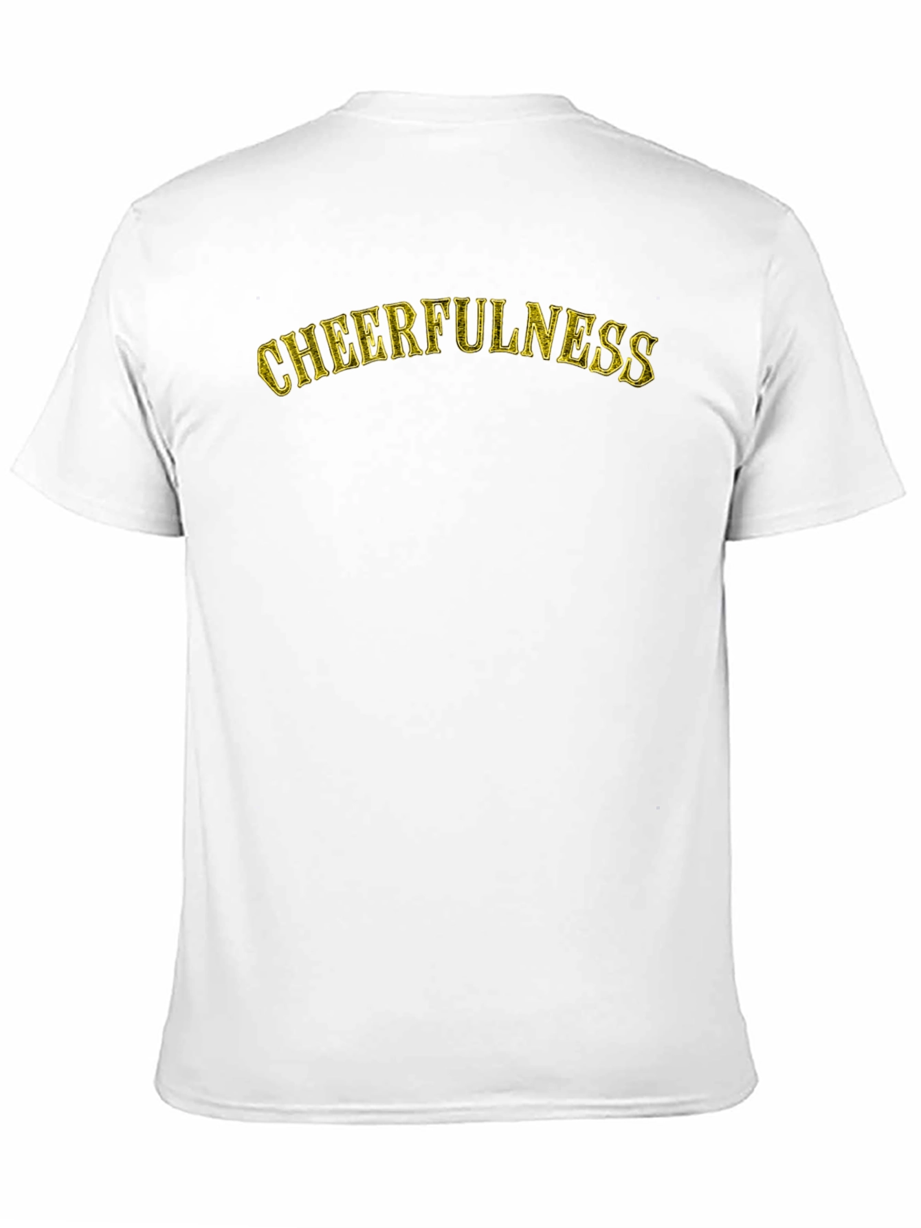 Black Cheerfulness Graphic T-Shirt - Black Cotton Tee view 11