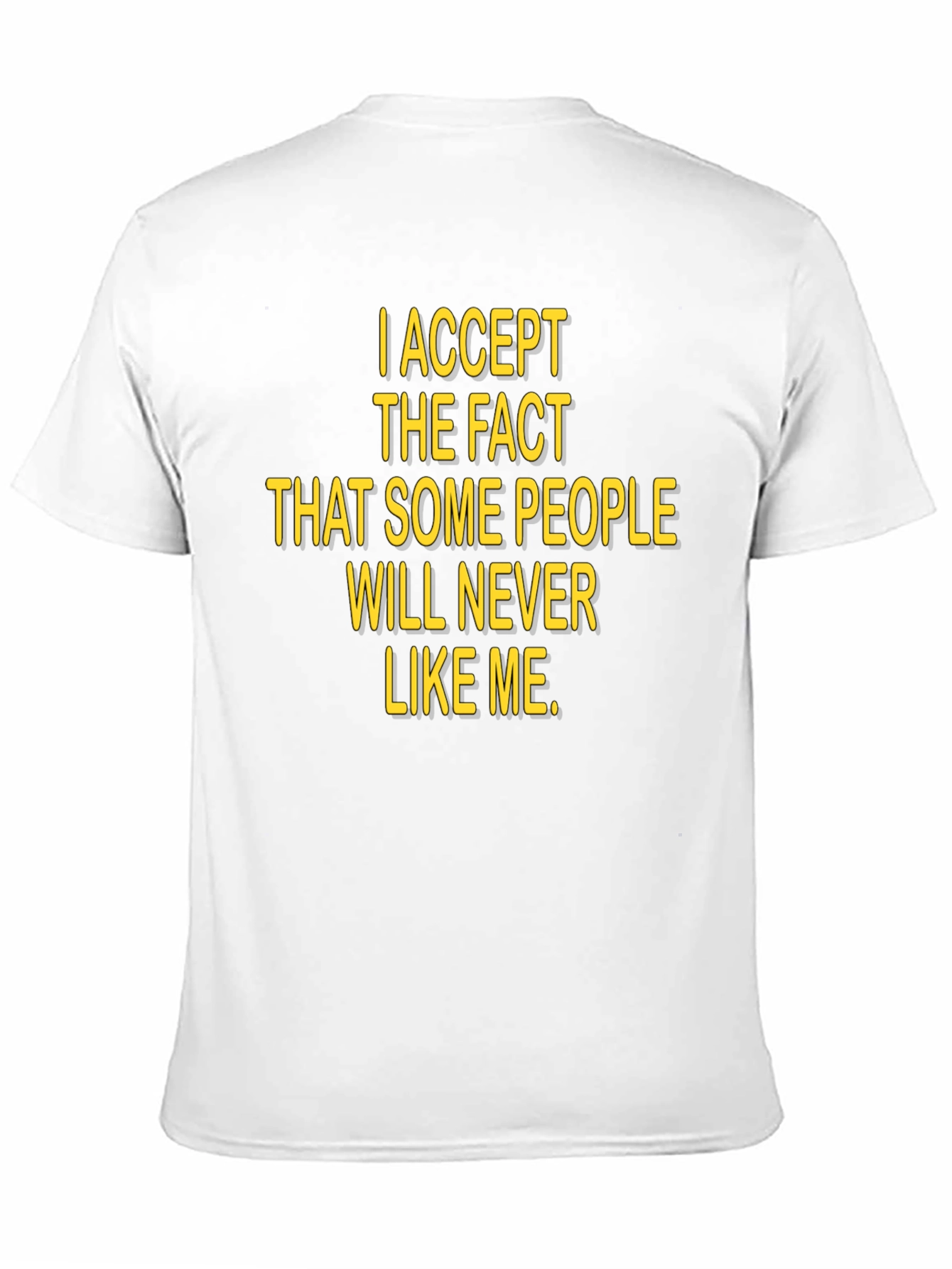Black I Accept The Fact T-Shirt, Black Humor Tee view 11