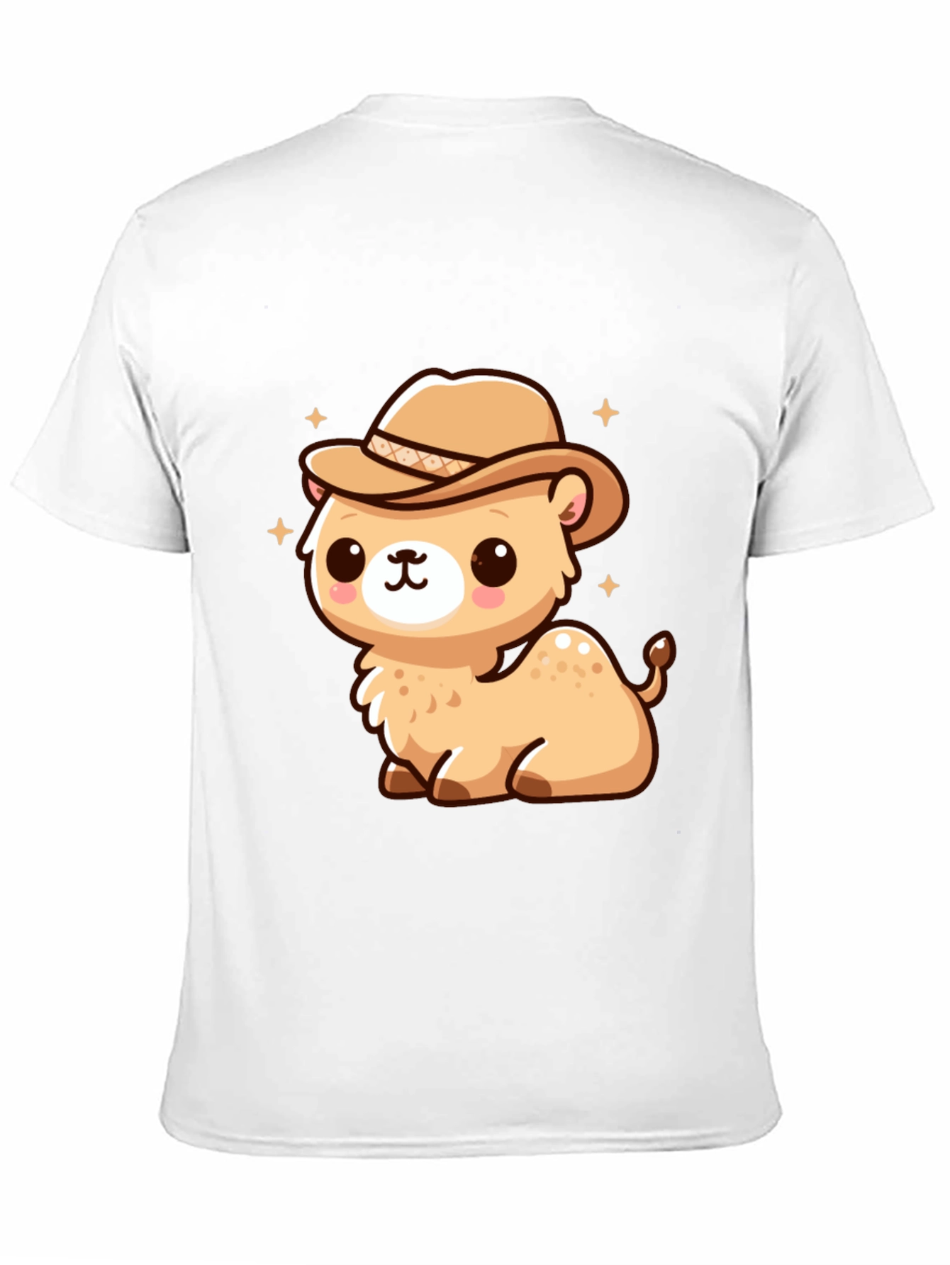 Cute Camel Cowboy Graphic Tee - 11