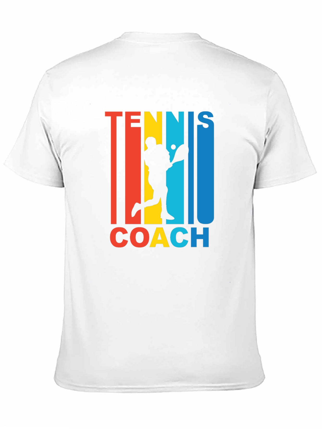 Black Tennis Coach Graphic T-Shirt - Retro Style  view 11